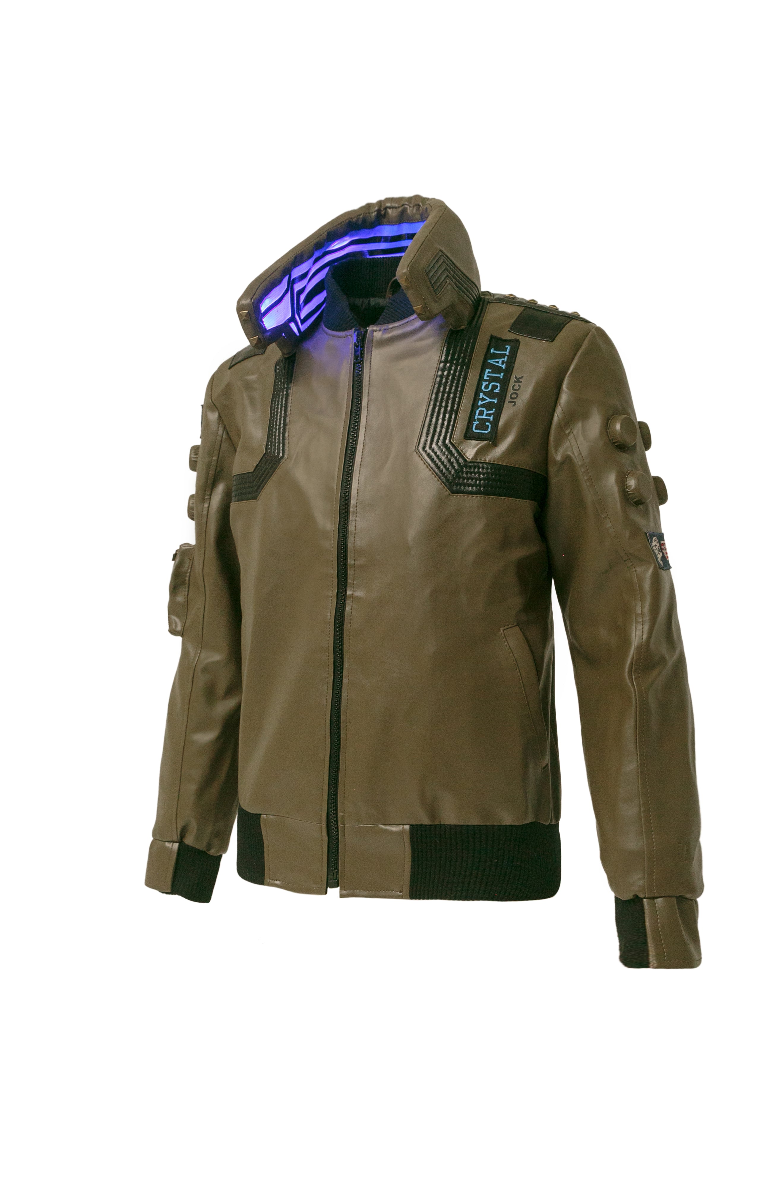 Cyberpunk 2077 Green Jacket Valerie Samurai Bomber Leather Jacket