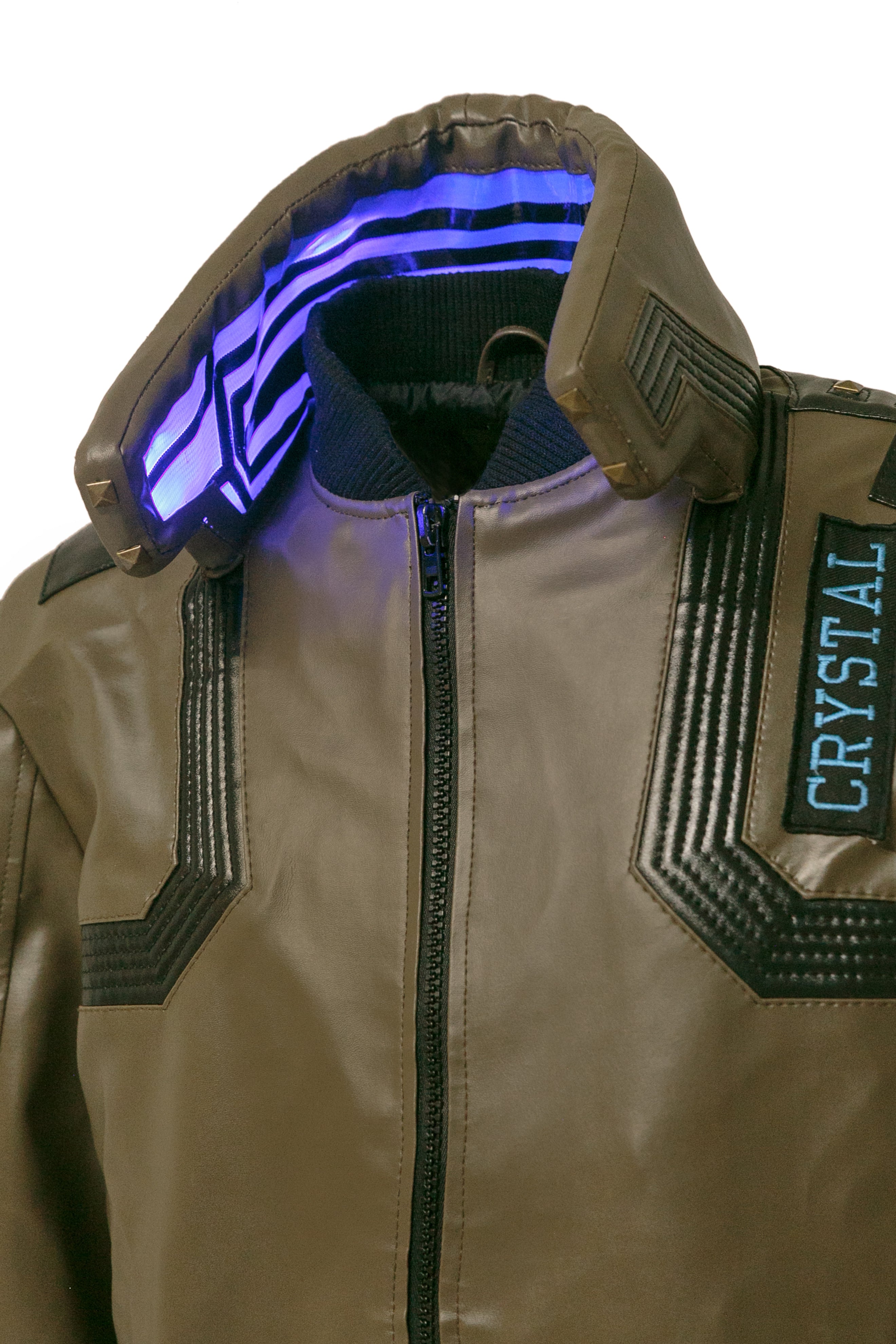 Cyberpunk 2077 Green Jacket Valerie Samurai Bomber Leather Jacket