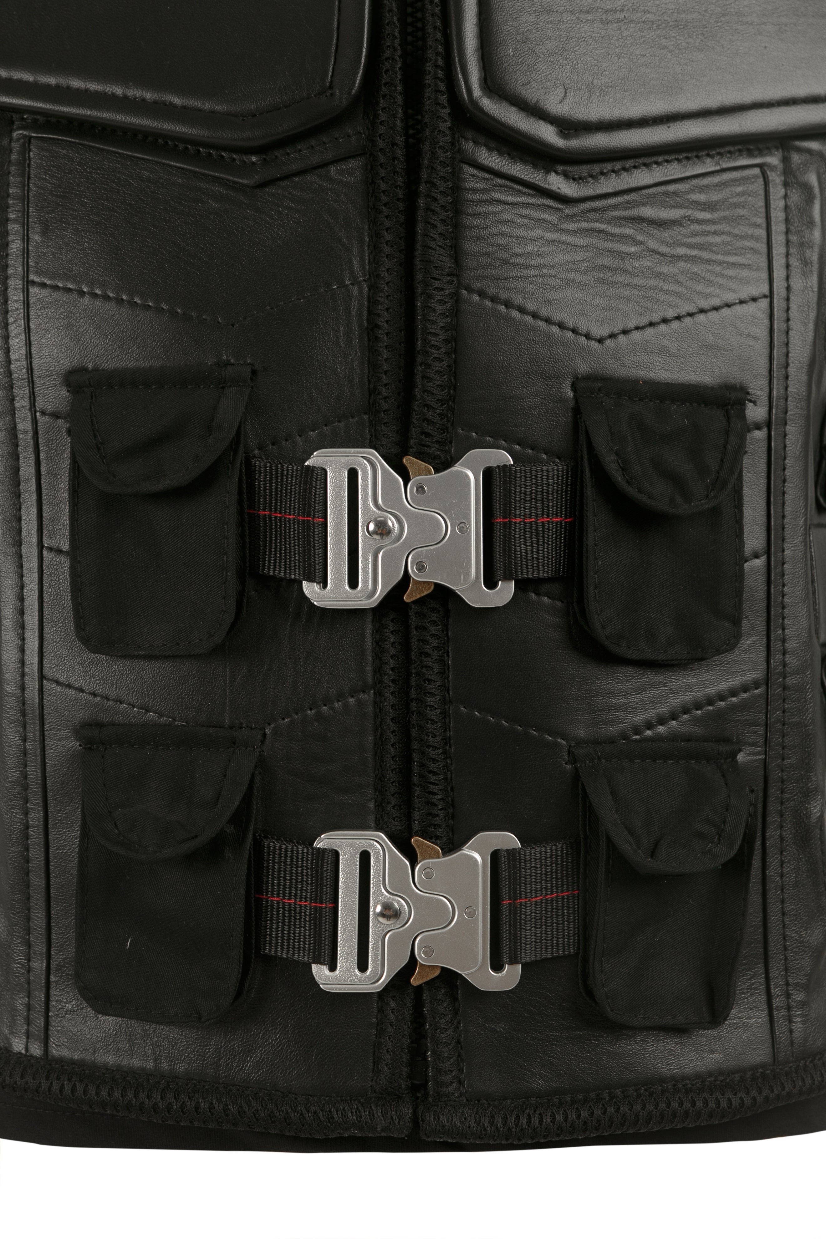 Handmade W Snipes Blade Vest Trinity Vampire Hunter Military Style Handmade Cosplay Costume Leather Vest