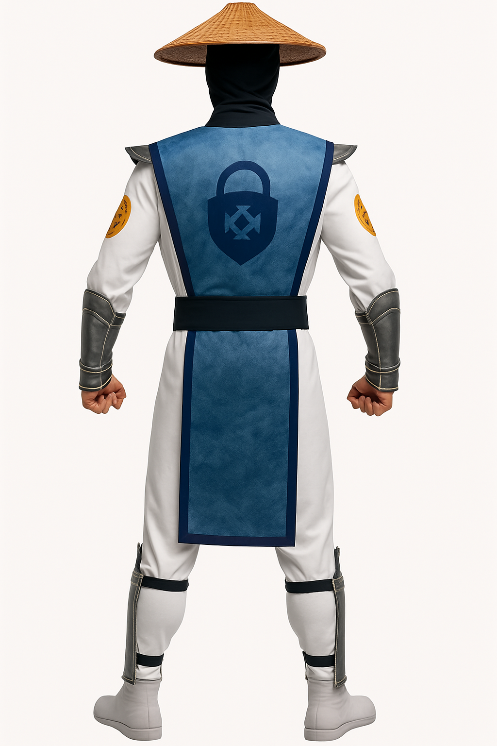 Rayden Mortal Kombat Cosplay Costume Suit with Vest Handcrafted by Ox and Bulls