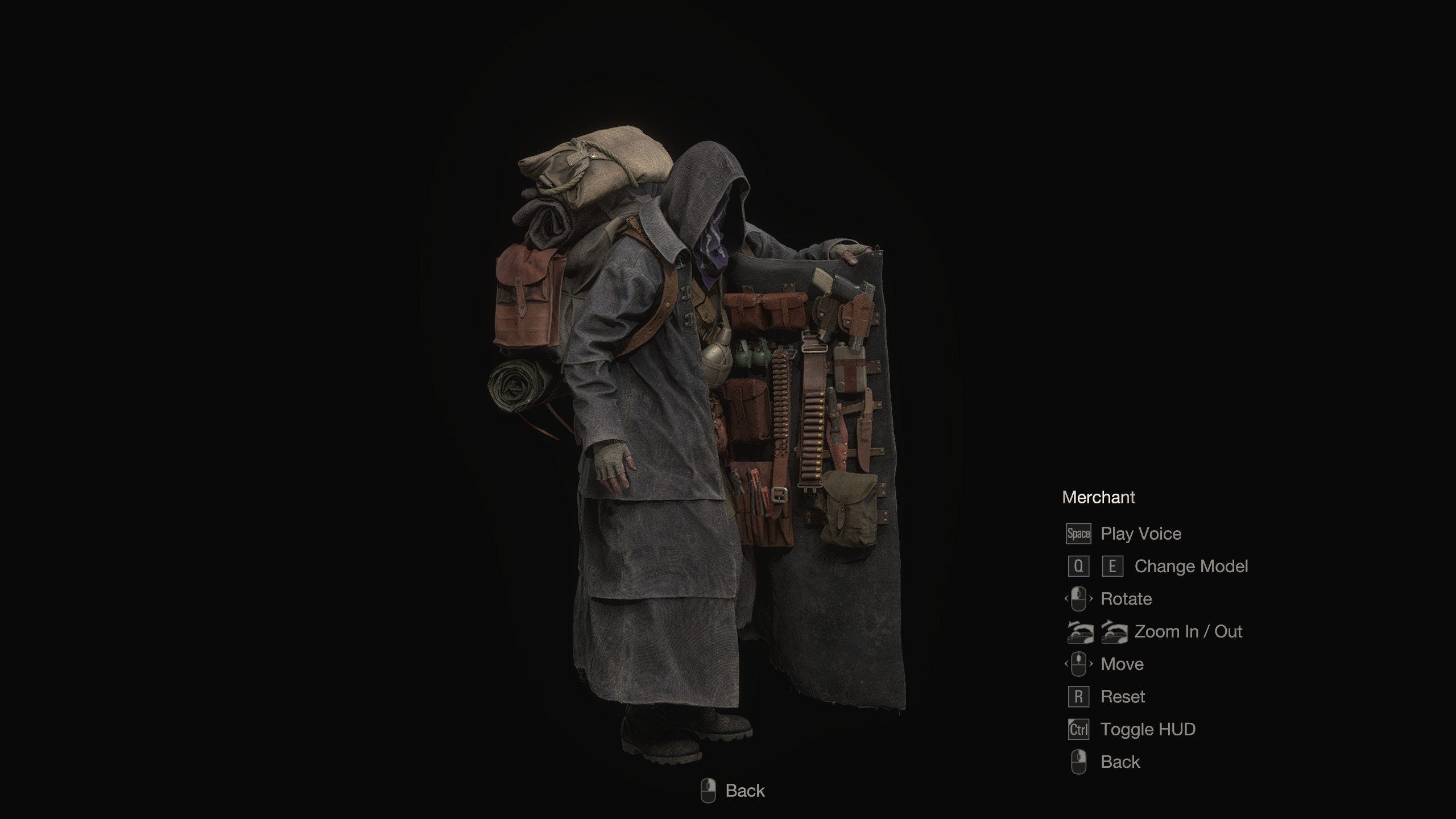 Handmade Resident Evil Merchant Cosplay Costume Trench Coat