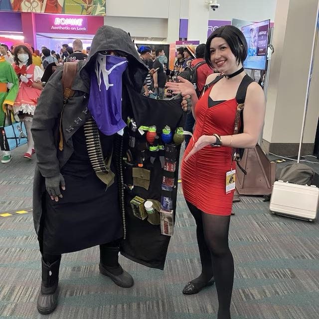 Handmade Resident Evil Merchant Black Trench Resident 5 Handmade Cosplay Costume Leather Coat