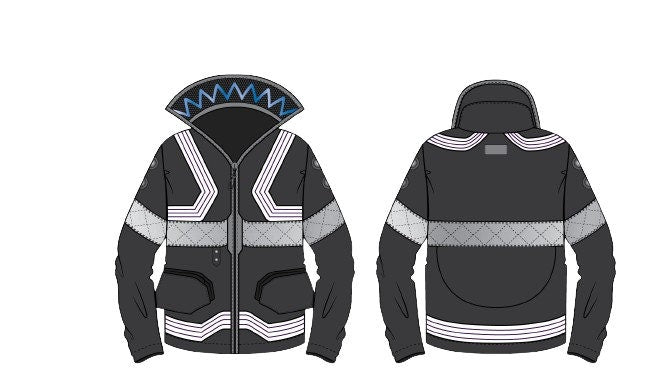 Customizable Cyberpunk Jacket – David Martinez Inspired LED Cosplay, Handmade