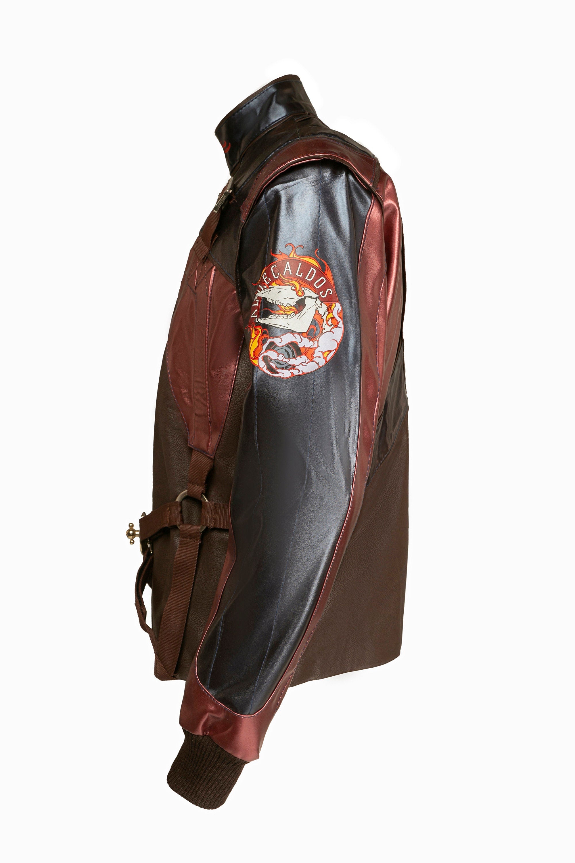 Handmade Cybernetic 2077 Jacket – Faux Leather Cosplay, Aldecaldo Nomads