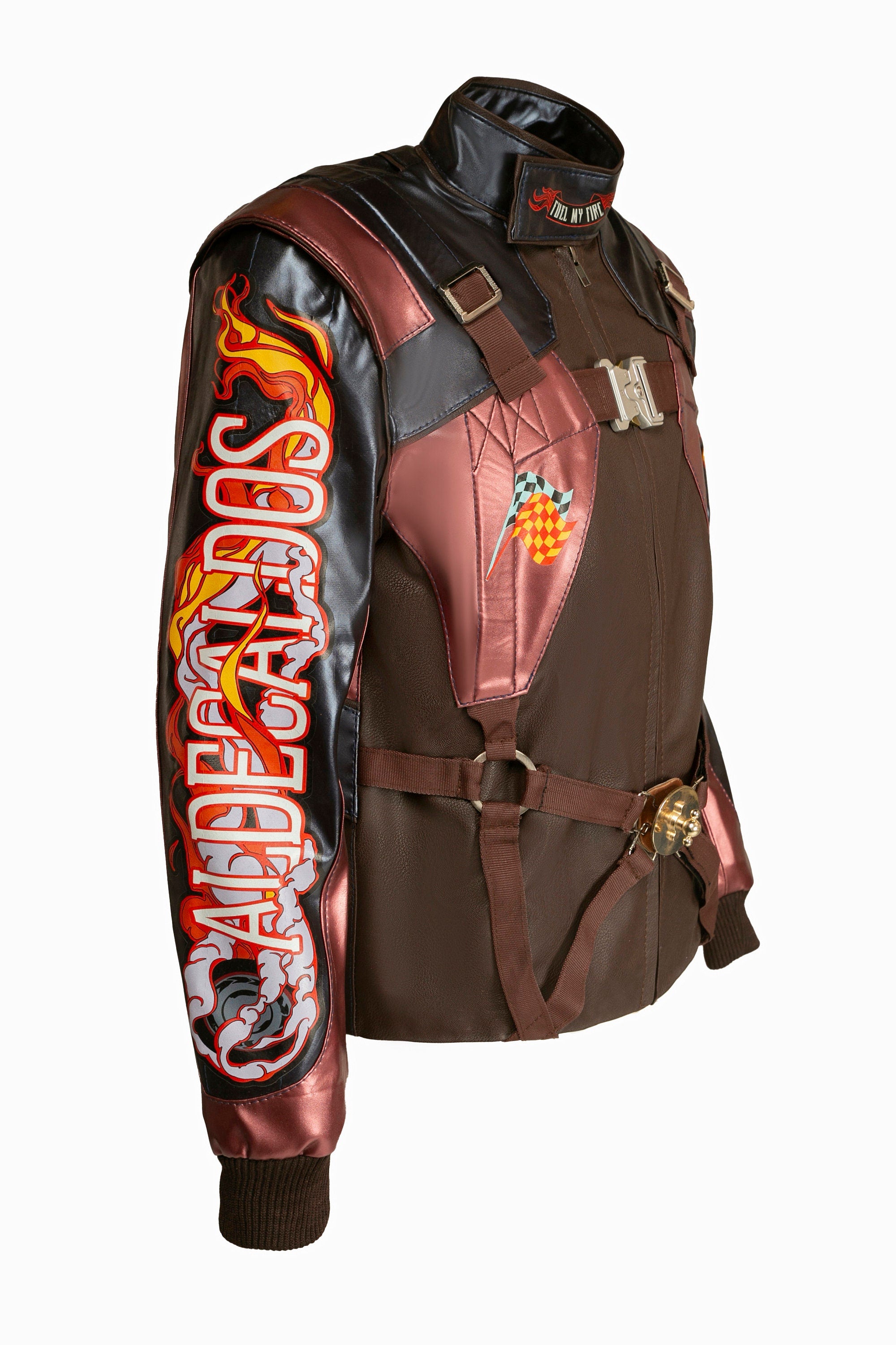 Handmade Cybernetic 2077 Jacket – Faux Leather Cosplay, Aldecaldo Nomads