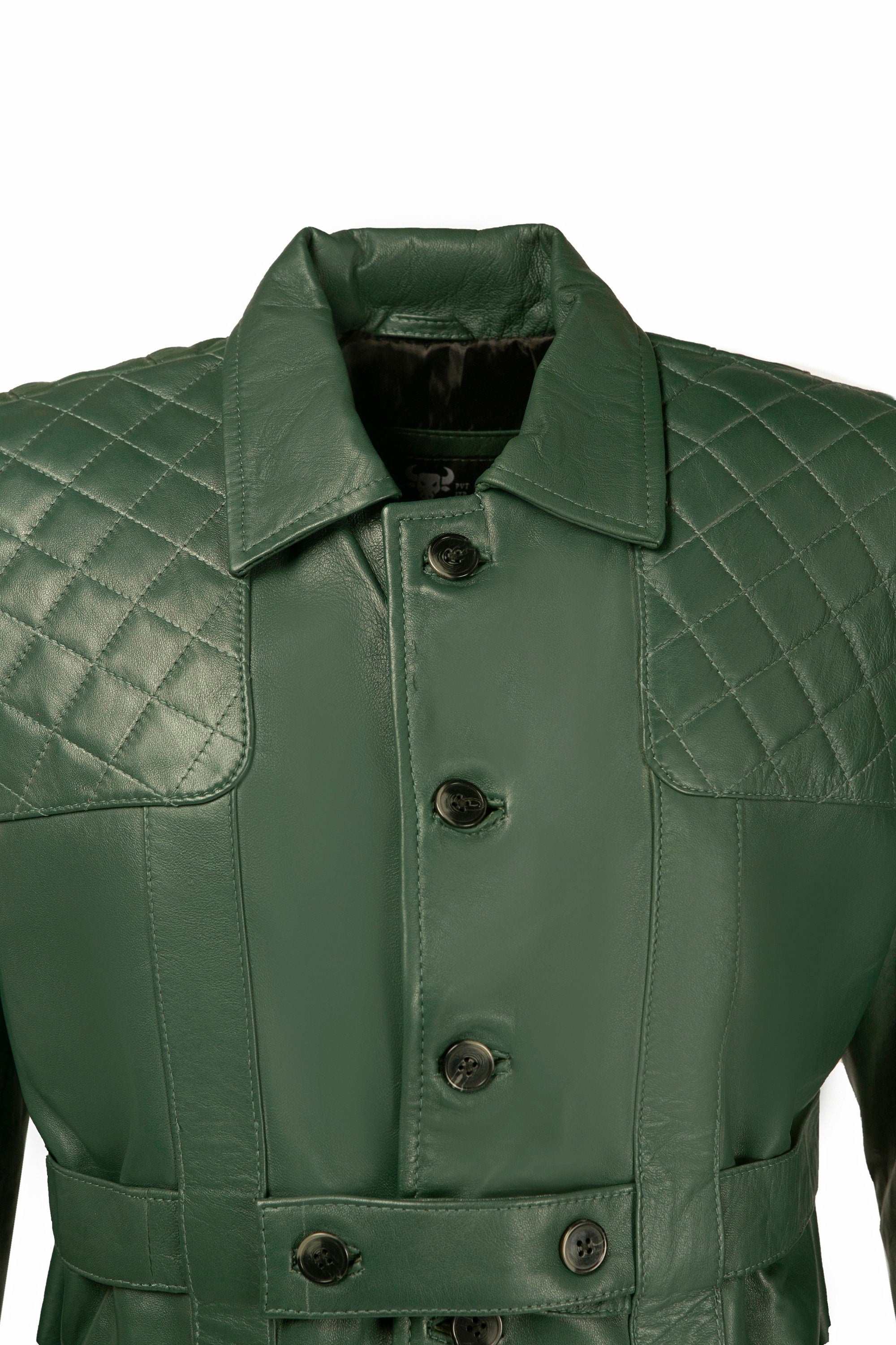 Ox and Bulls Colonial Green Hunters Collection Leather Jacket