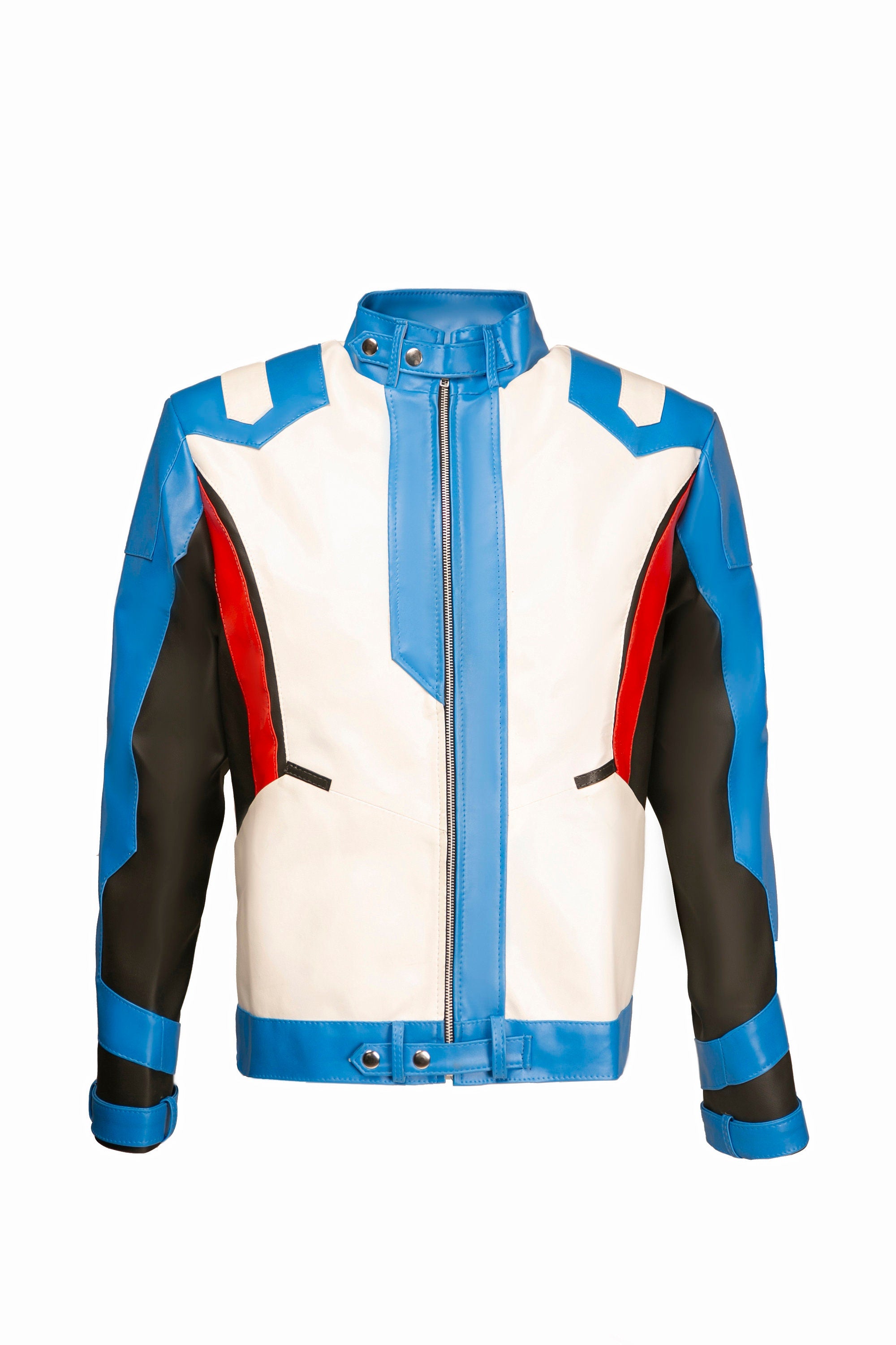 Handmade Soldier 76 Vegan Leather Jacket Cosplay Costume Over Watch