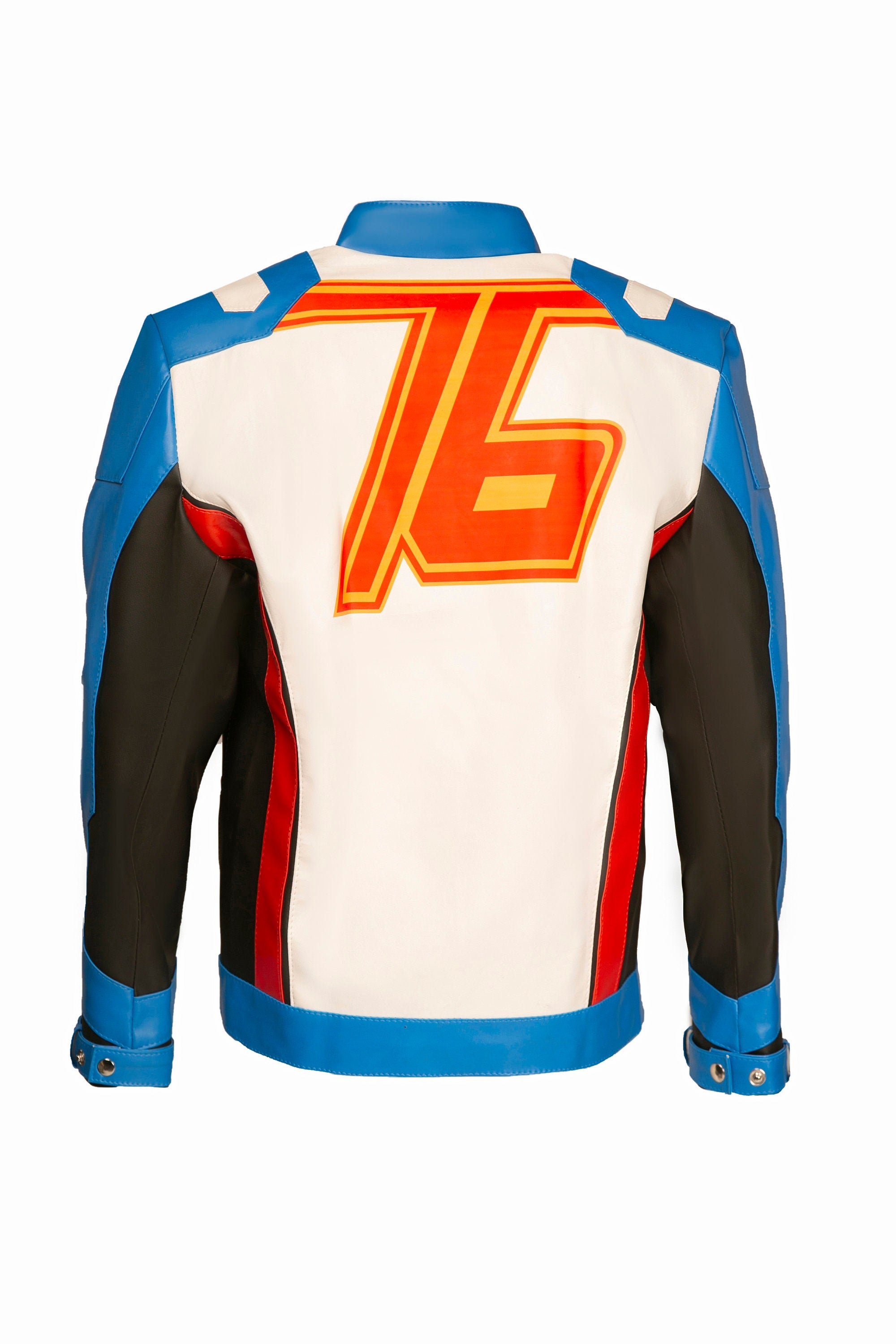 Handmade Soldier 76 Vegan Leather Jacket Cosplay Costume Over Watch