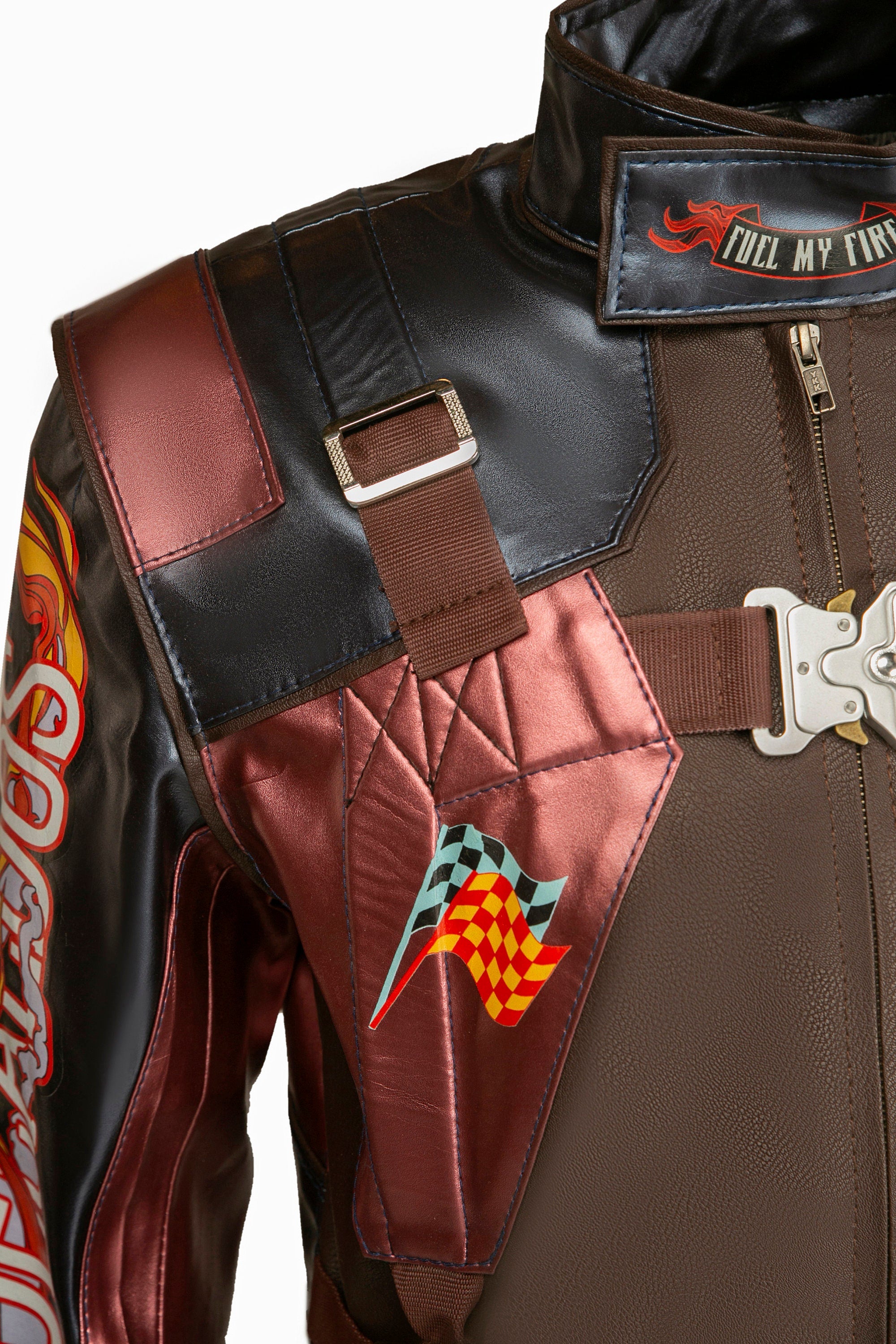 Handmade Cybernetic 2077 Jacket – Faux Leather Cosplay, Aldecaldo Nomads
