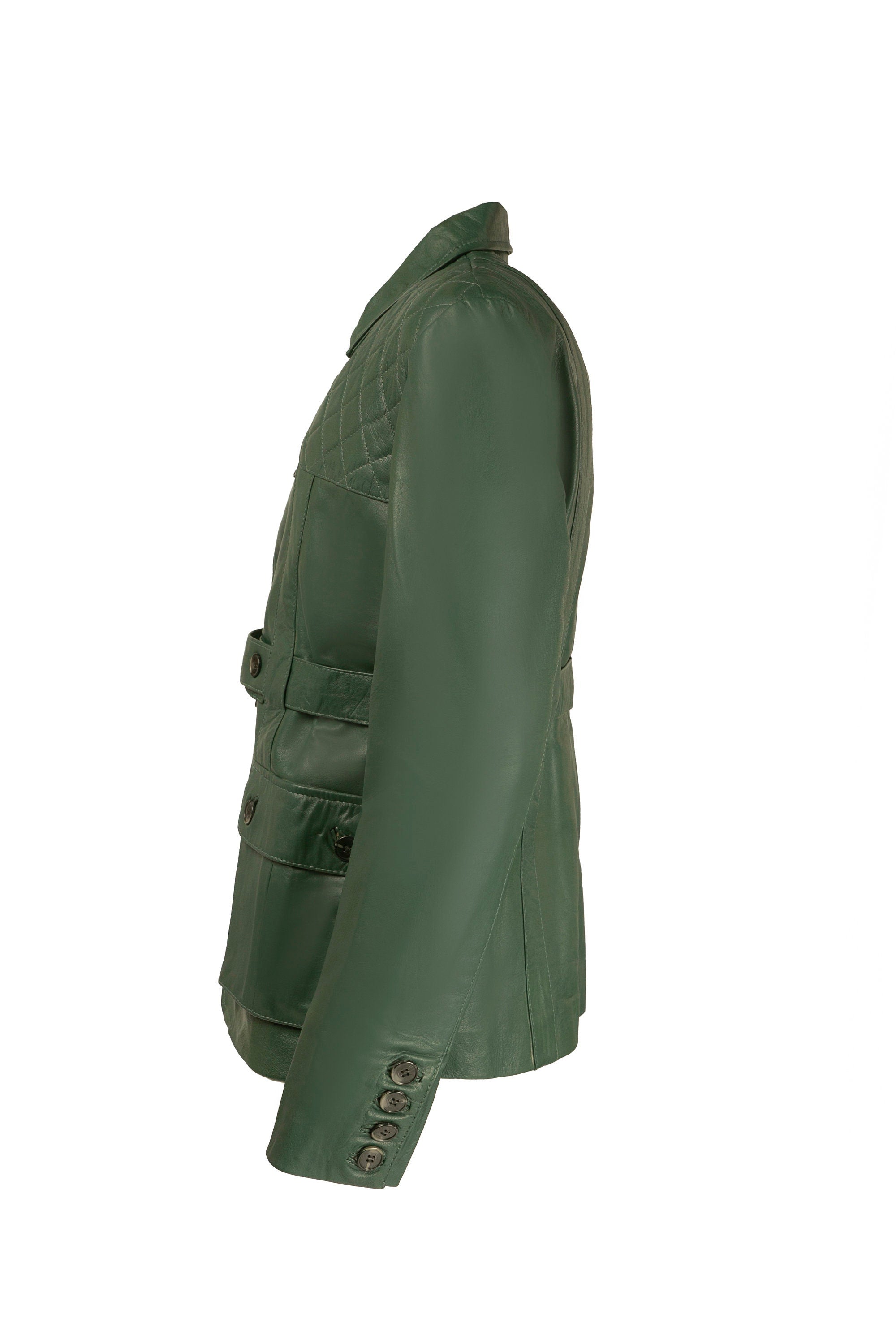 Ox and Bulls Colonial Green Hunters Collection Leather Jacket