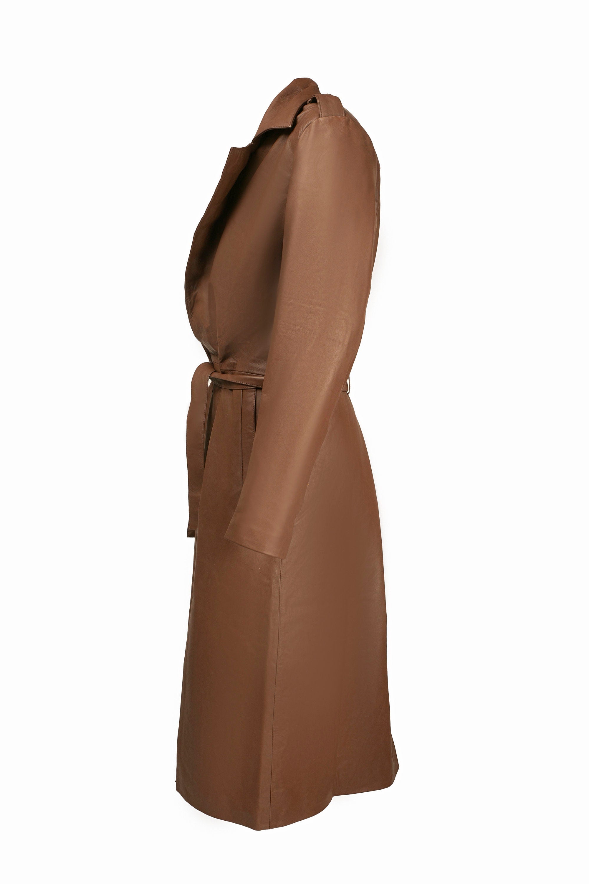 Handcrafted Leather Trench Overcoat: X-97 Cosplay Costume