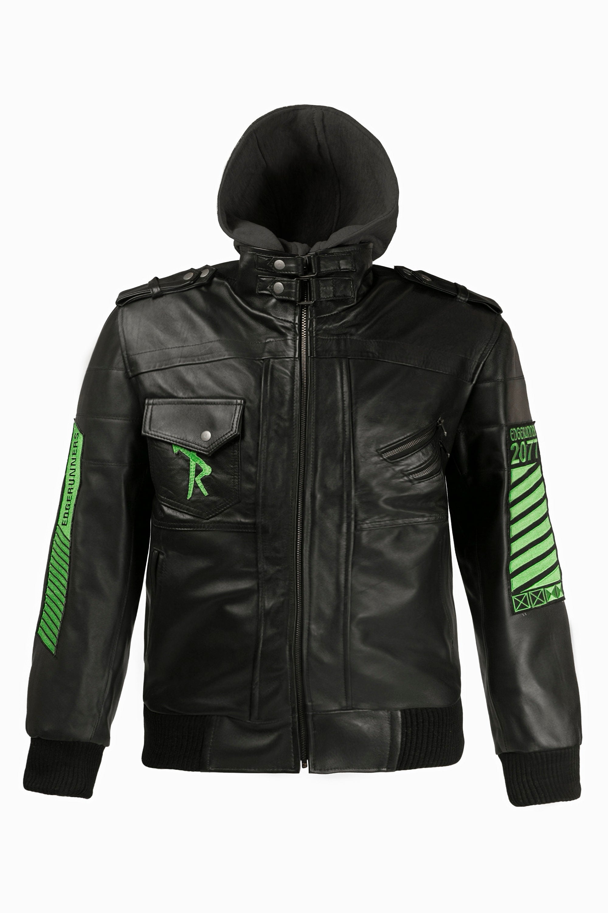 Handmade Edge-runners Samurai 20-77 Bomber Leather Jacket