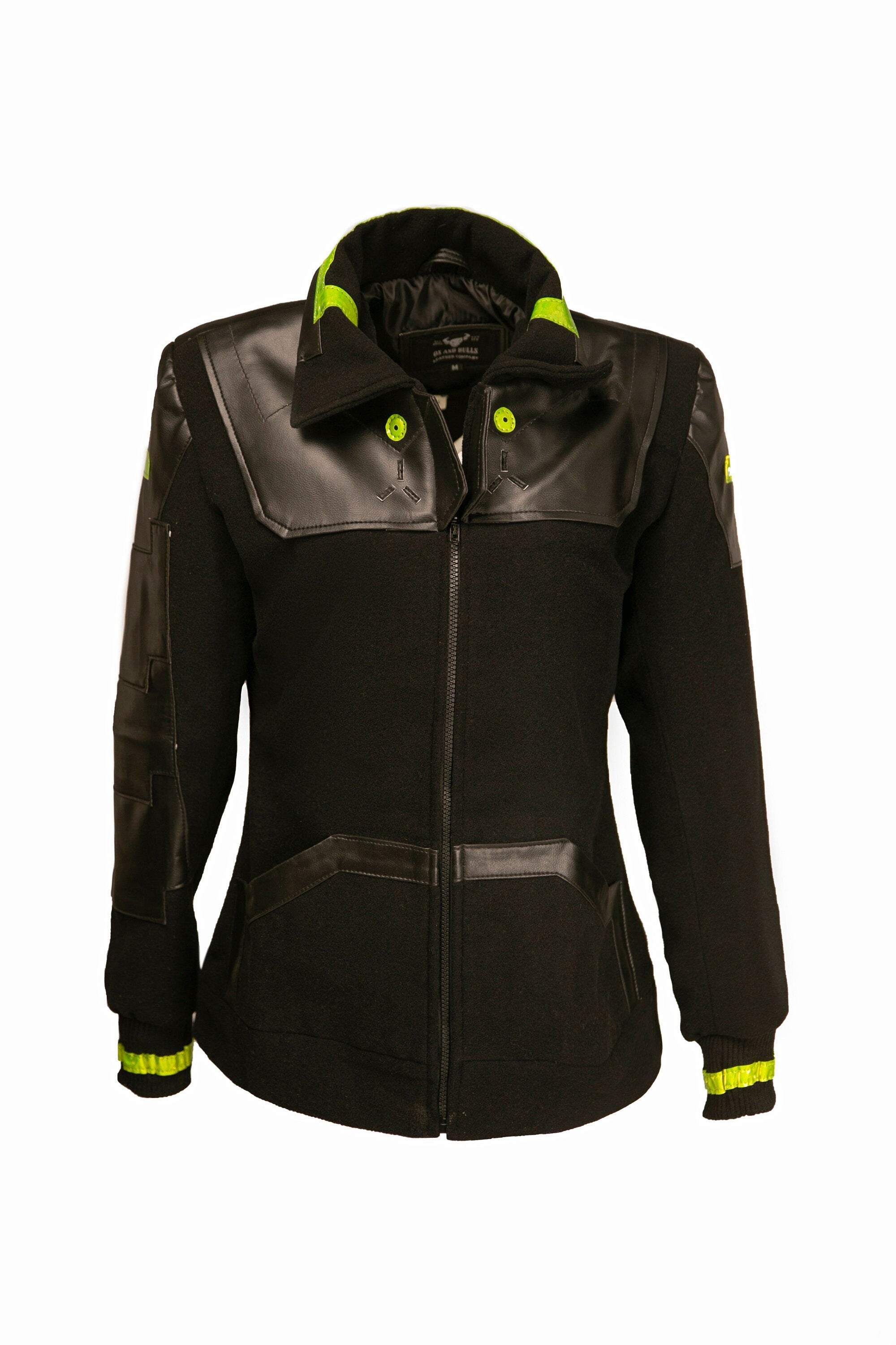 Handmade Lambskin Leather Rebecca Jacket - Cyberpunk Edgerunners Cosplay