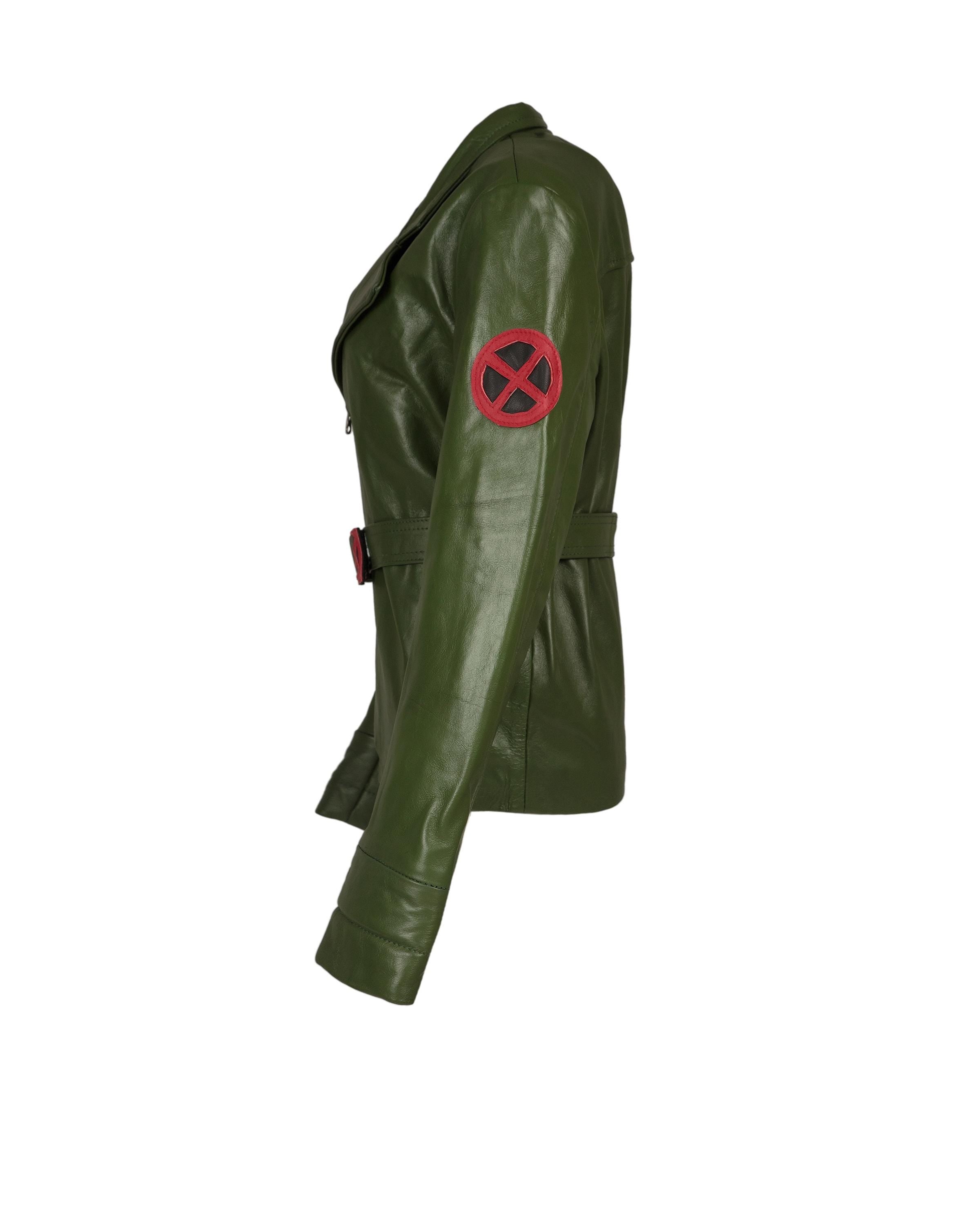 Emerald Green Leather Jacket | Sci-Fi Hero Cosplay, Limited Edition