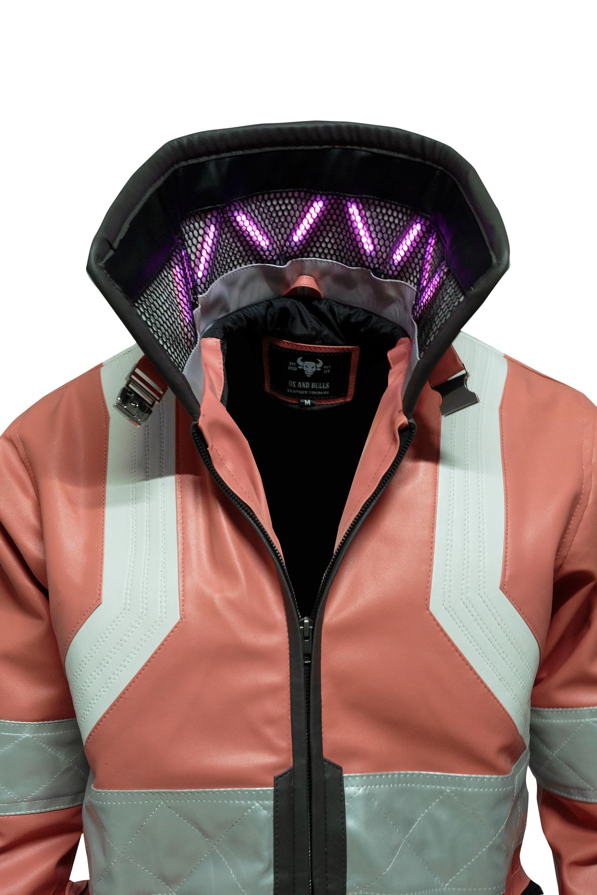 Customizable Cyberpunk Jacket – David Martinez Inspired LED Cosplay, Handmade