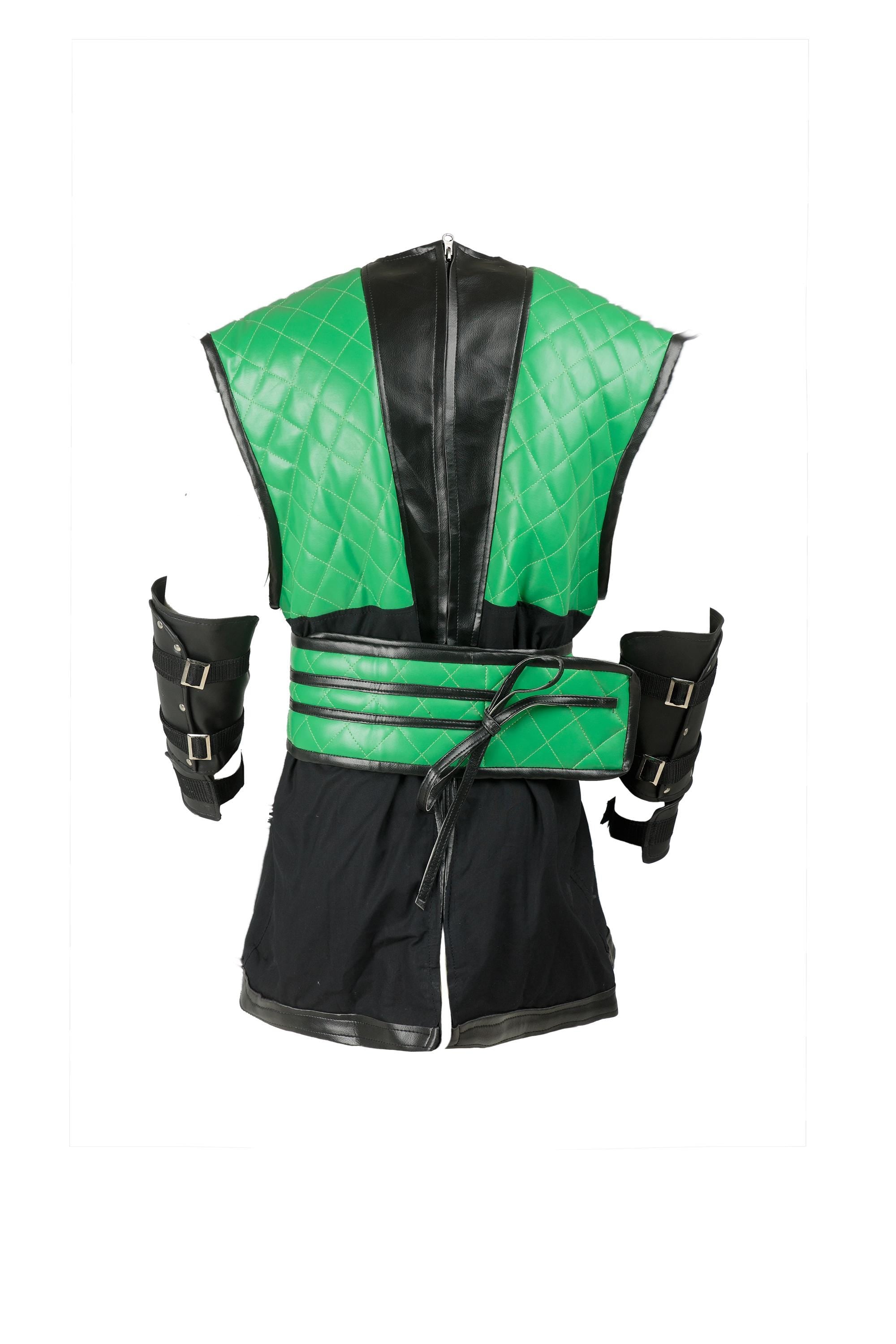 Reptile Mortal Kombat Cosplay Vest and Costume Handcrafted by Ox and Bulls