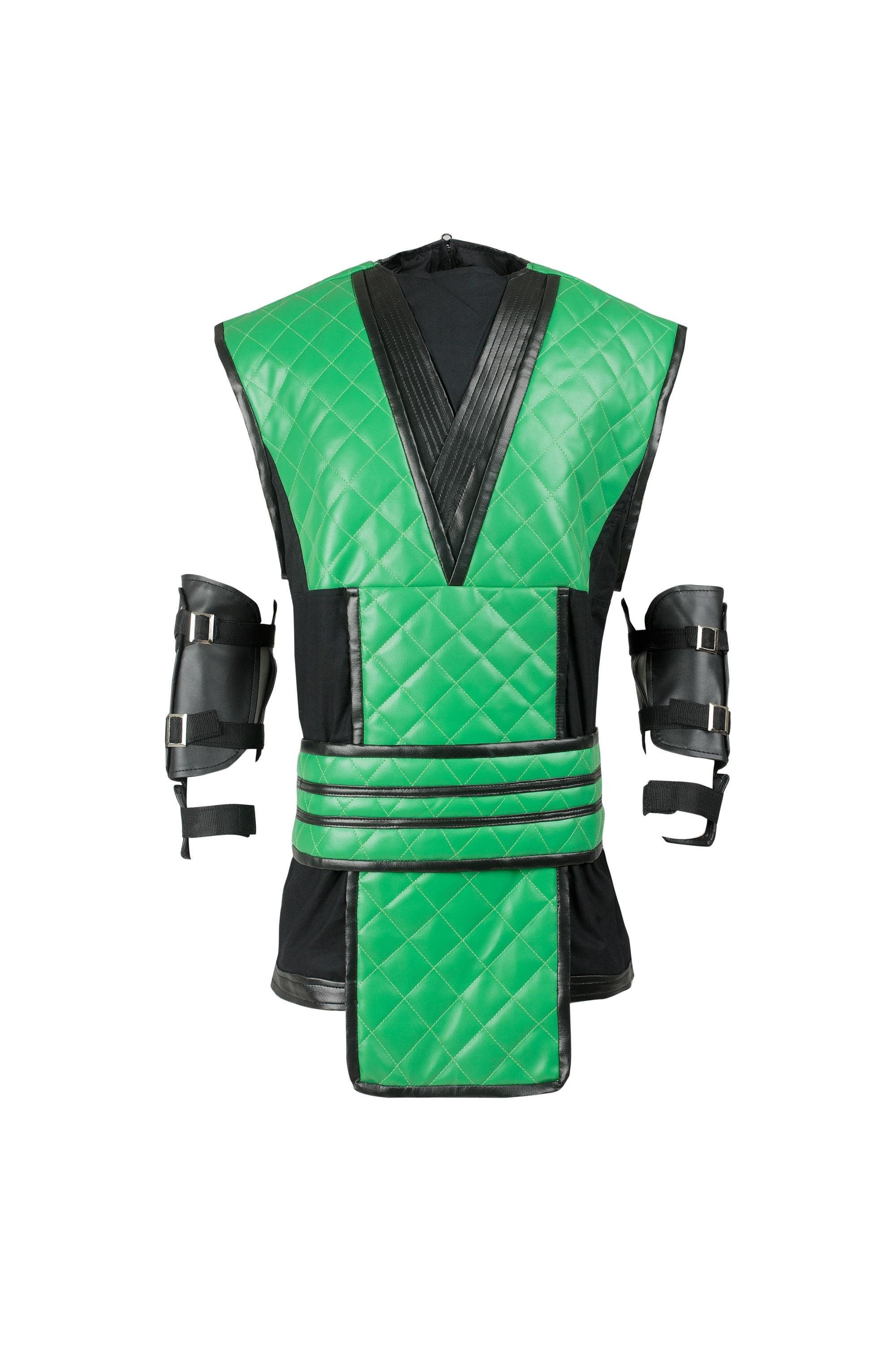 Reptile Mortal Kombat Cosplay Vest and Costume Handcrafted by Ox and Bulls