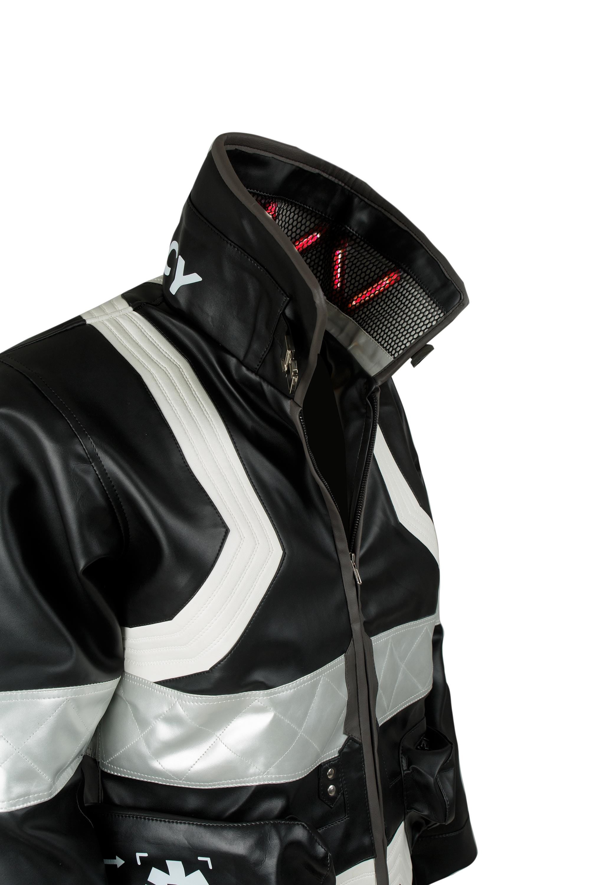 Customizable Black Cybernetic Maverick Jacket inspired by the David Martinez's Cyberpunk -Handmade Cosplay- Make your own Cyberpunk Jacket!