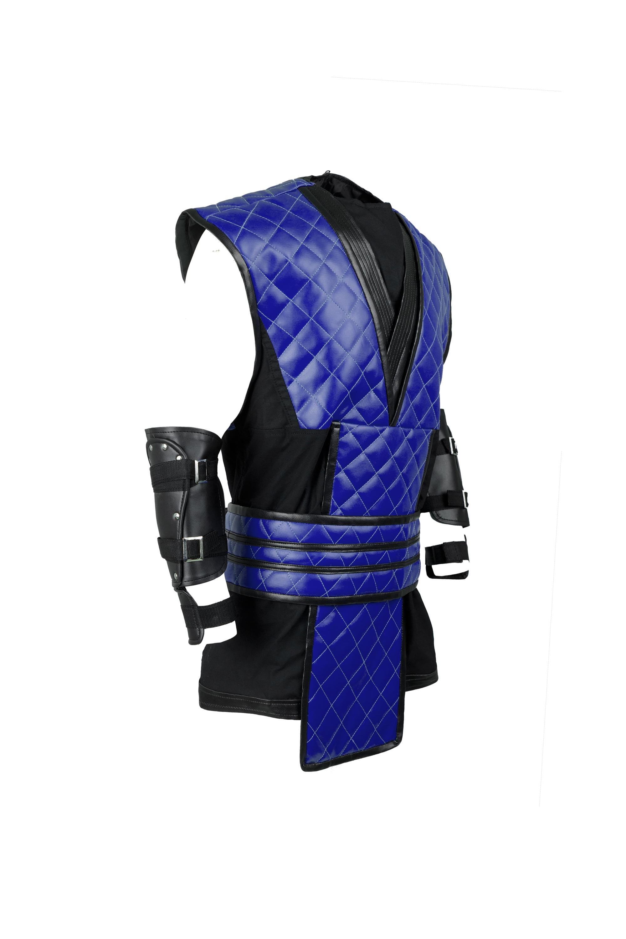 Subzero Mortal Kombat Cosplay Vest and Costume Handcrafted by Ox and Bulls
