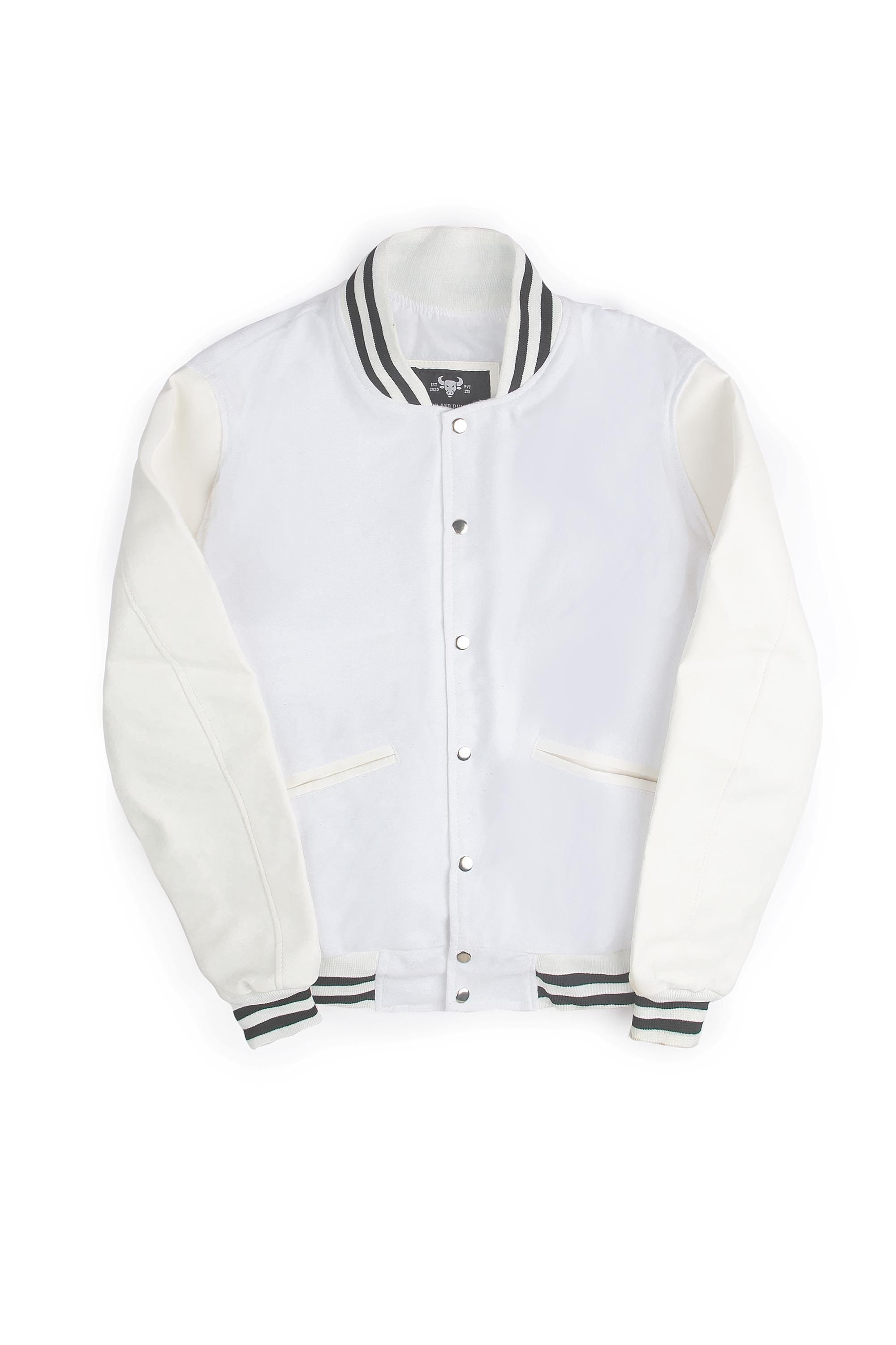 Weeknd XO Varsity Jacket White and Black Varsity Handmade Cosplay Customizable