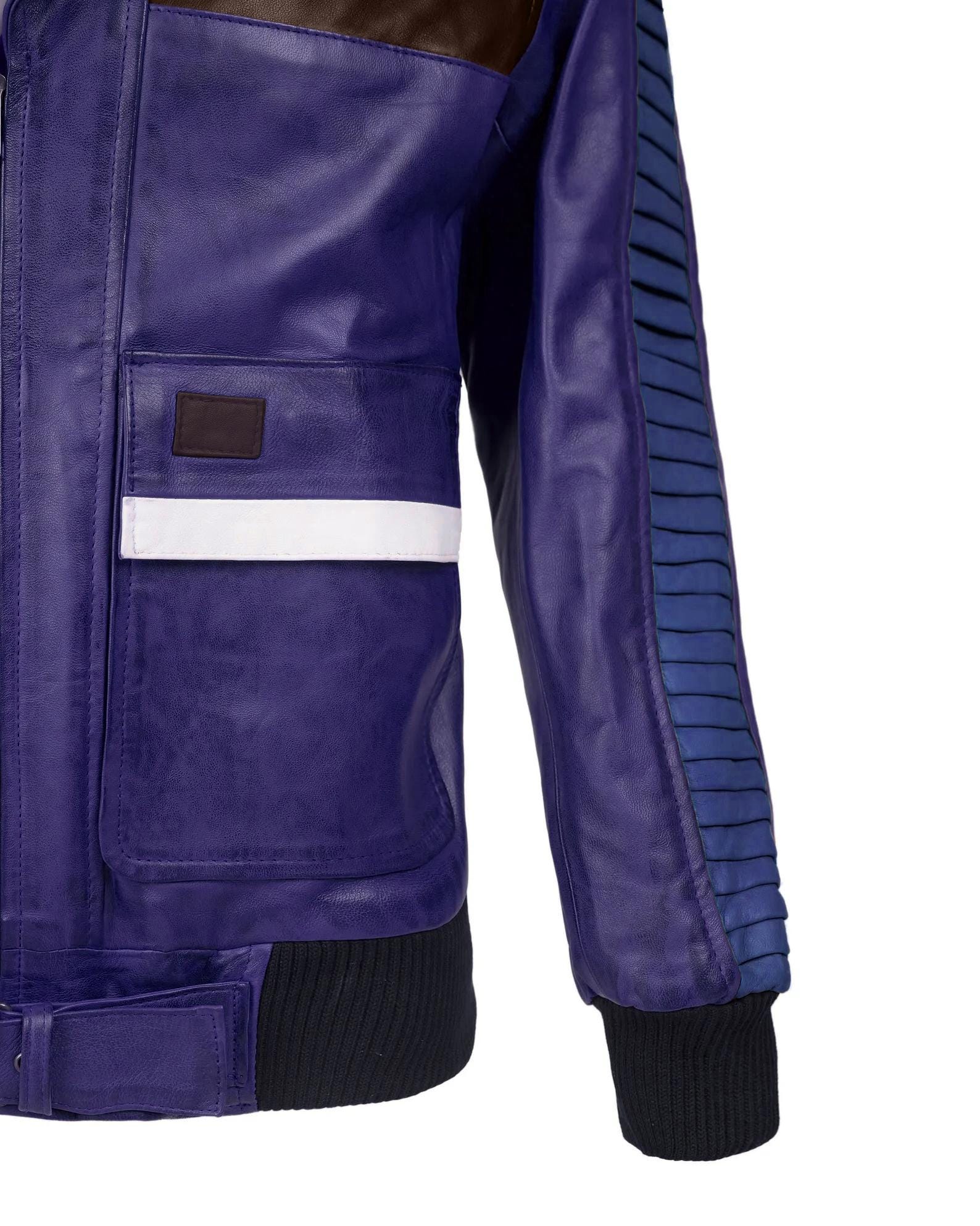 Handcrafted Purple Maroon Leather Coat | Dark Hero Sci-Fi Cosplay Jacket