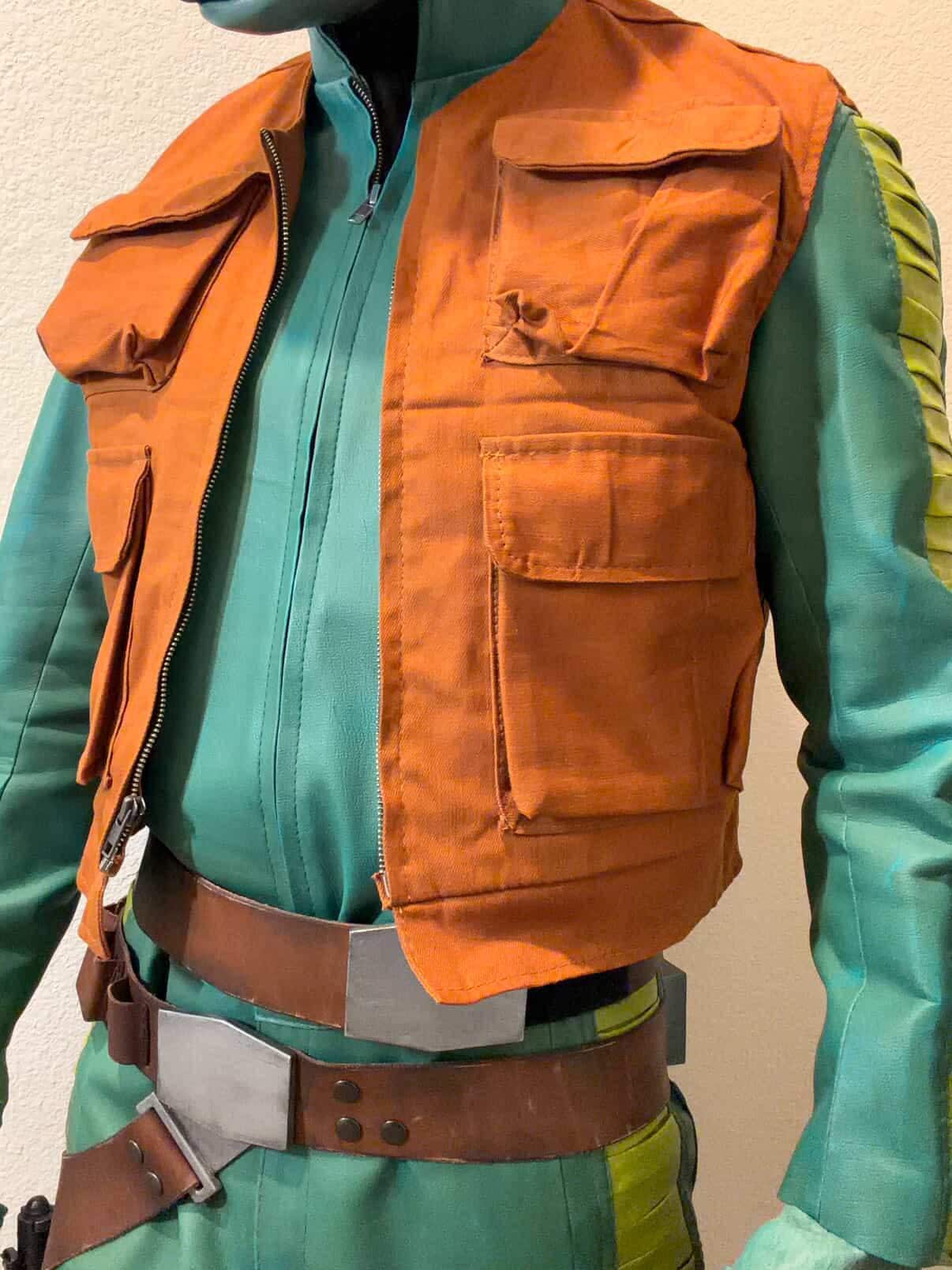 Alien Bounty Hunter Costume Suit | Sci-Fi Cantina Outfit | Outer Rim Space Alien Jumpsuit & Utility Vest | Cosplay