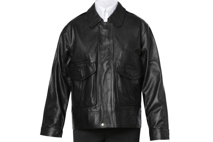 Handmade Professional Pilot Uniform Leather Jacket Real Leather with Epaulettes for Women