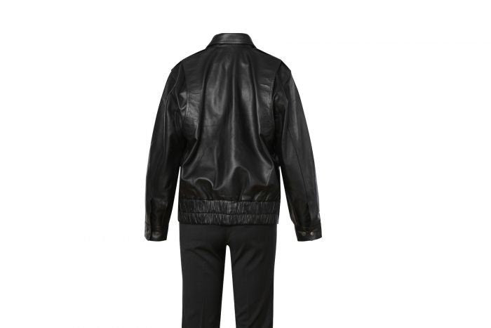 Handmade Professional Pilot Uniform Leather Jacket Real Leather with Epaulettes for Women