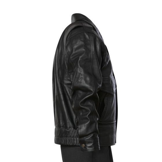 Handmade Professional Pilot Uniform Leather Jacket Real Leather with Epaulettes for Women