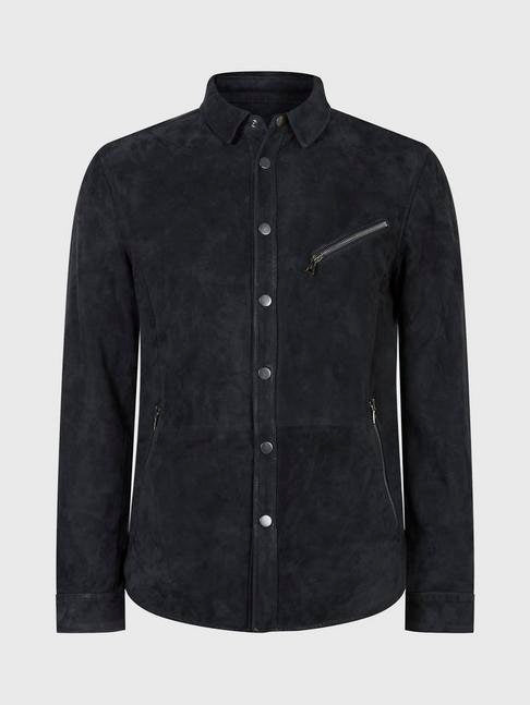 Handmade Bandeo Collar Leather Jacket