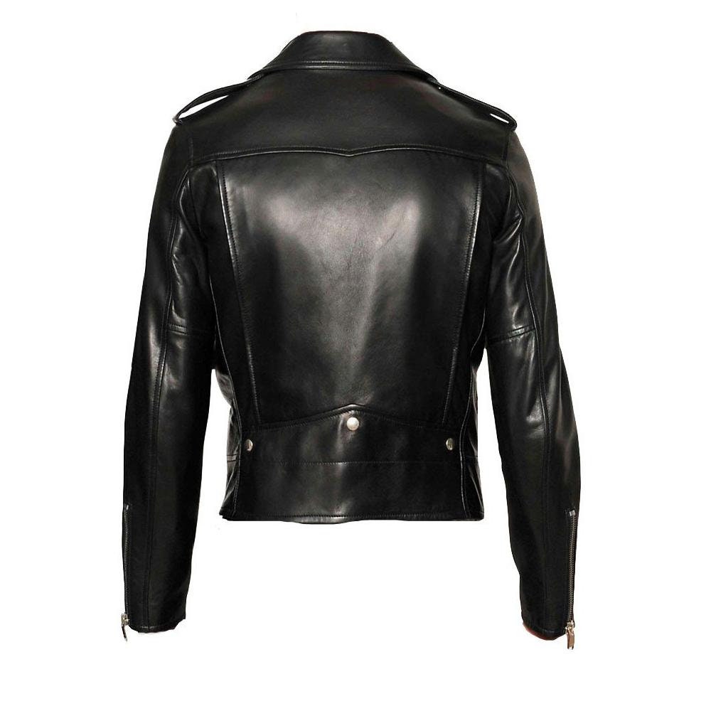 Handmade Classic Biker Style Jacket With Epauletts