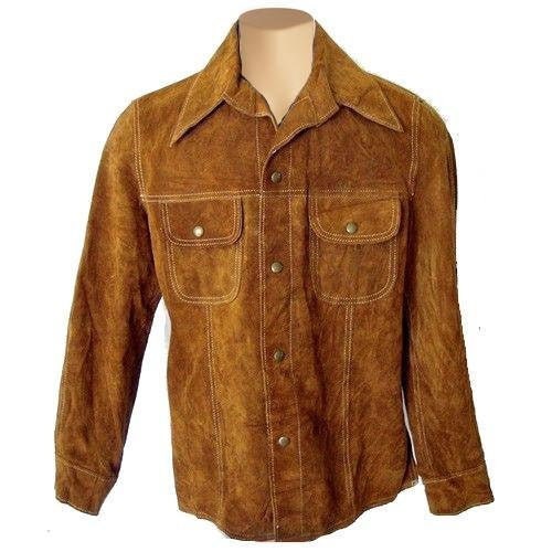 Handmade Tan Suede Leather Shirt