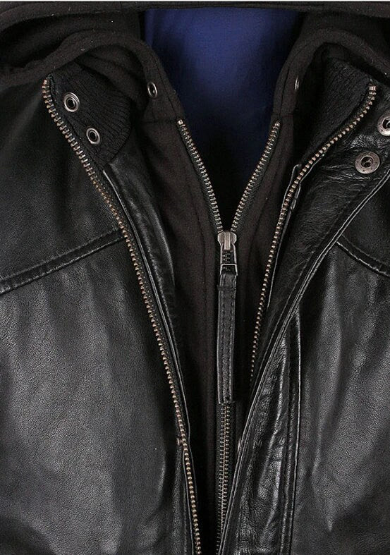 Handmade Men's Turku Black Leather Jacket