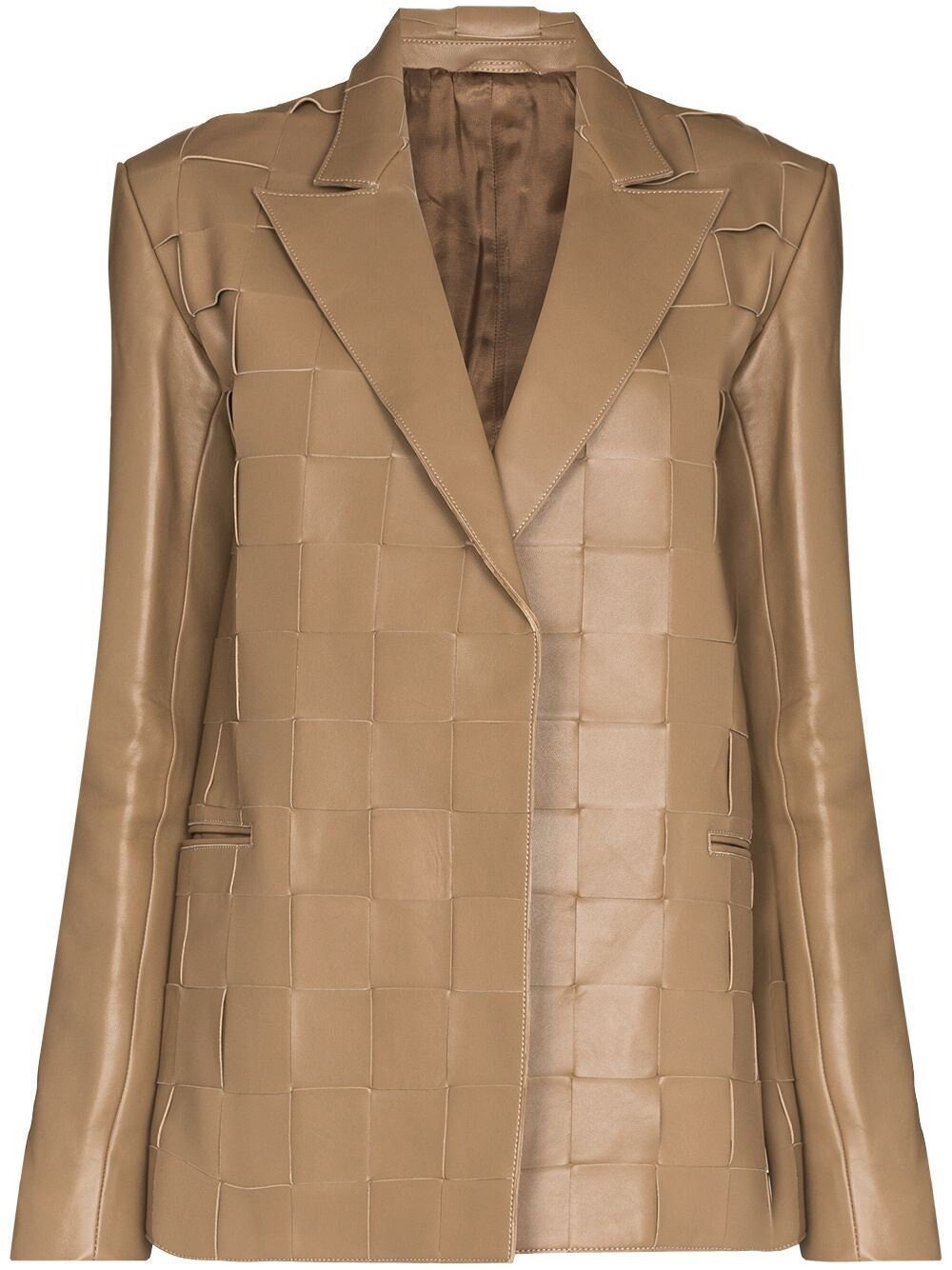 Handmade Gigi Woven Leather Blazer