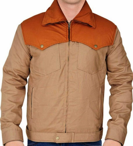 Handmade Yellowstone Kevin Costner John Dutton Brown Cotton Jacket