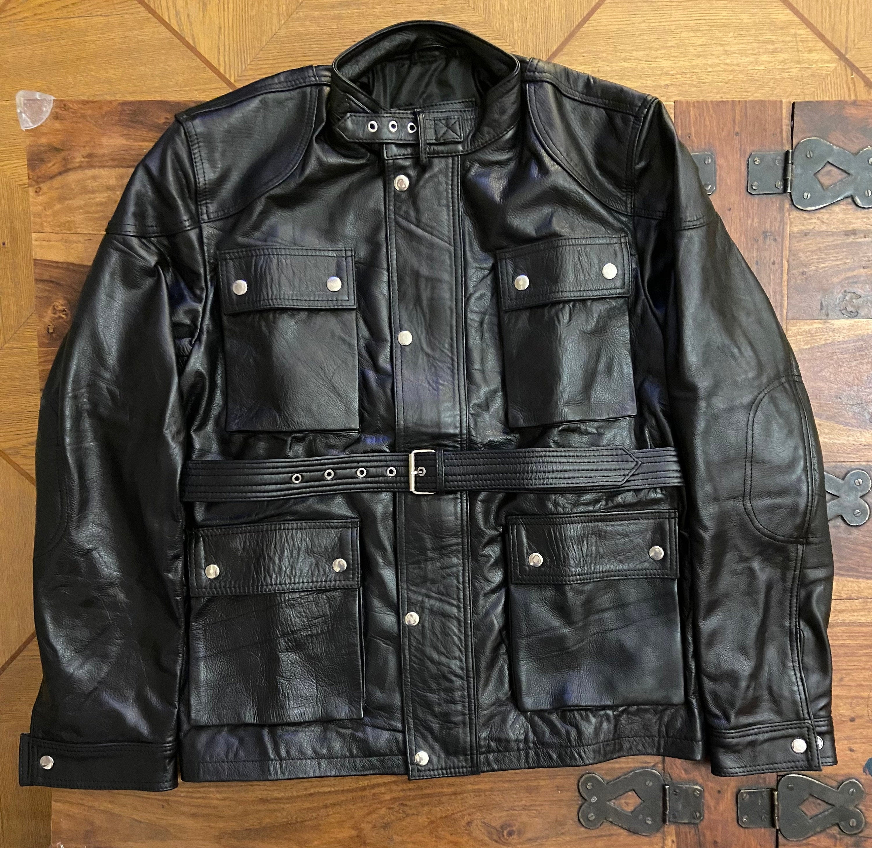 Handmade Trialmasters Panthera Lambskin Jacket