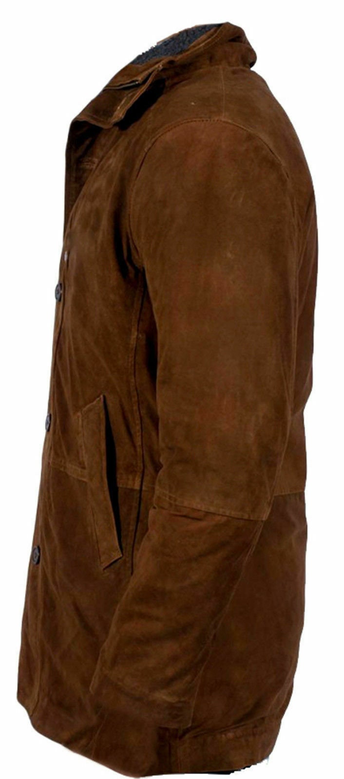 Handmade Longmire Walt Mysteries Robert Sheriff Brown Suede Leather Jacket