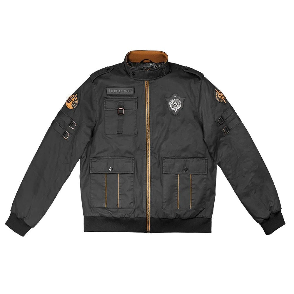 Handmade Destiny 2 Root Of Nightmares Grey Bomber Raid Jacket for Cosplay Comic con