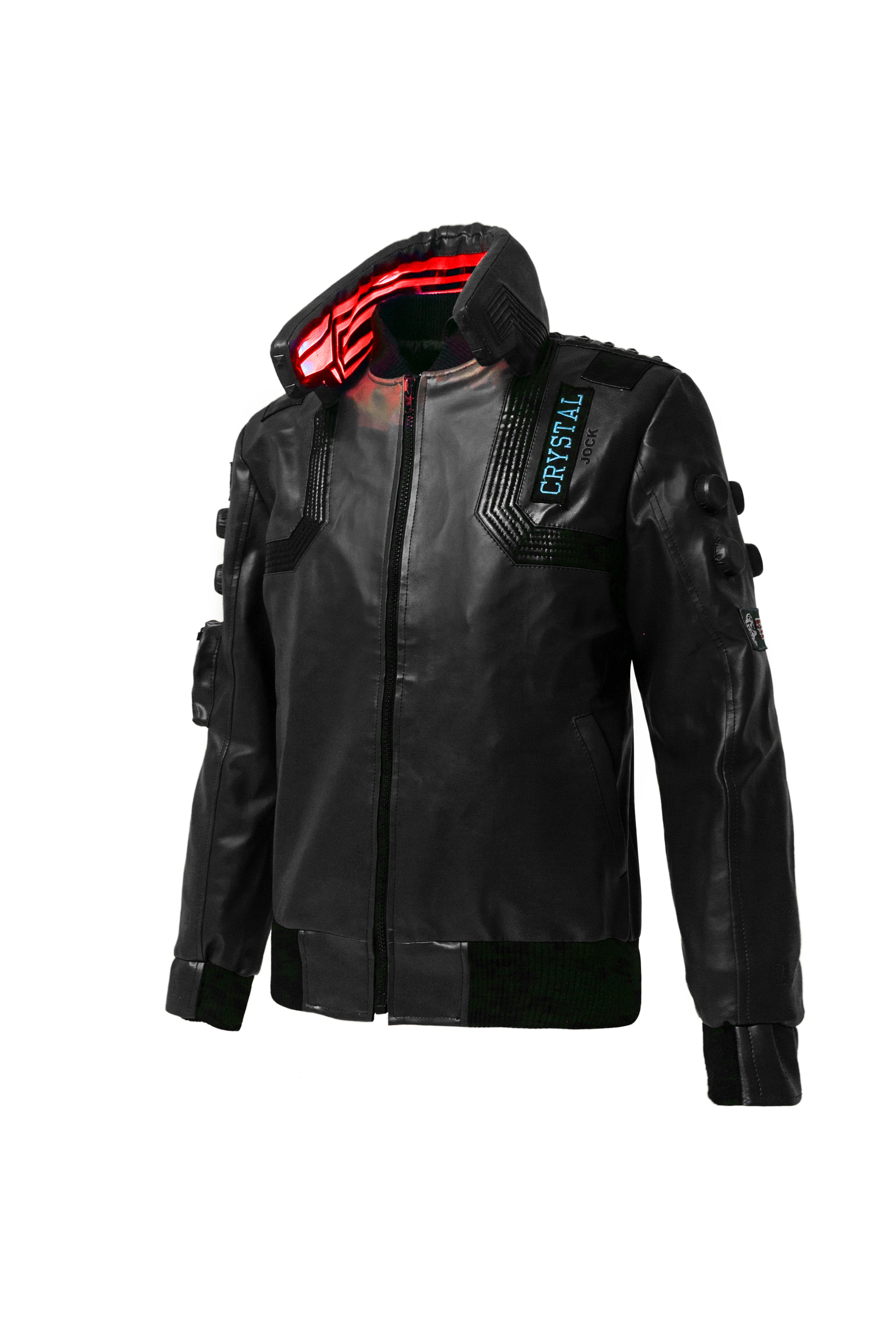 Cyberpunk 2077 Black Jacket V's Samurai Bomber Leather Jacket
