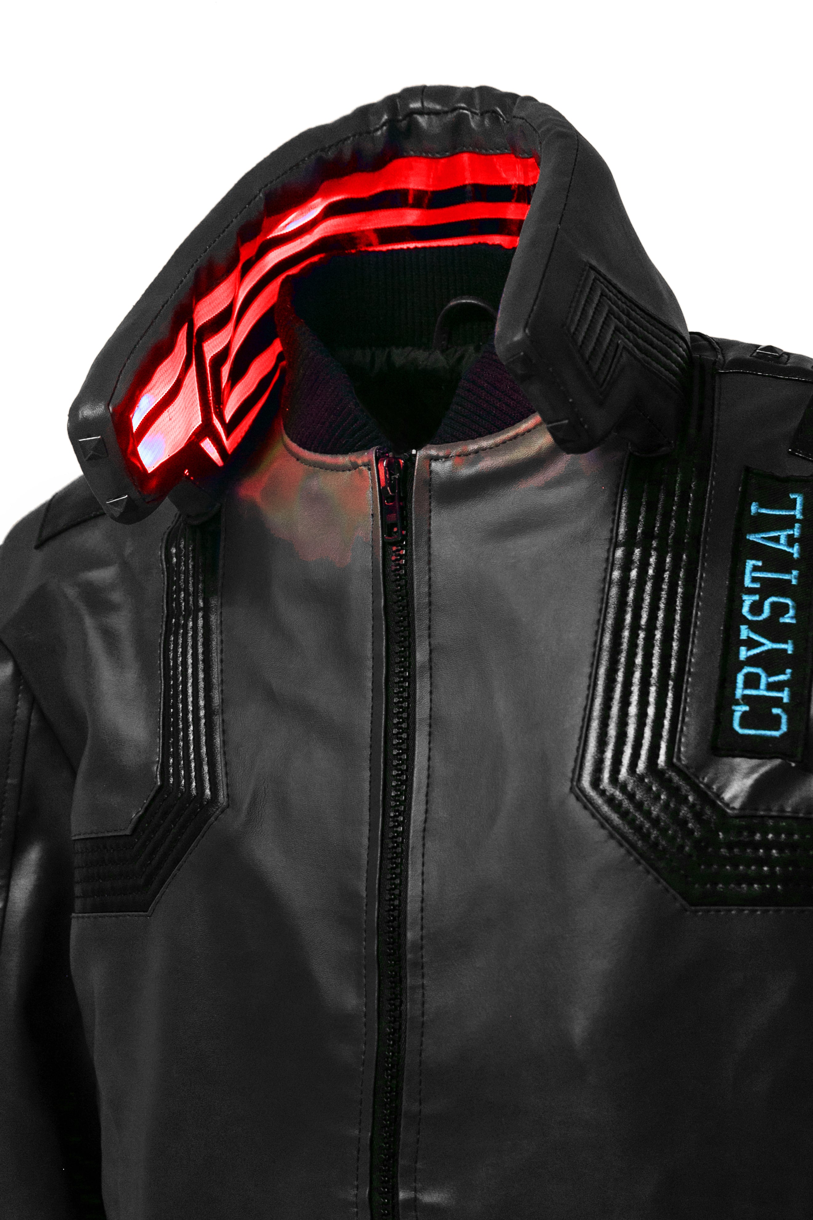 Cyberpunk 2077 Black Jacket V's Samurai Bomber Leather Jacket