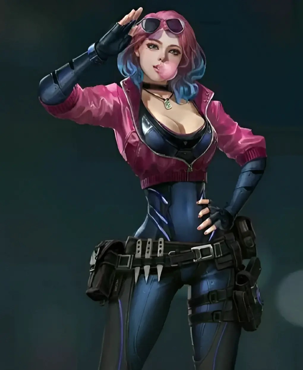 Cyberpunk 2077 Kira Madroxx Pink Leather Jacket