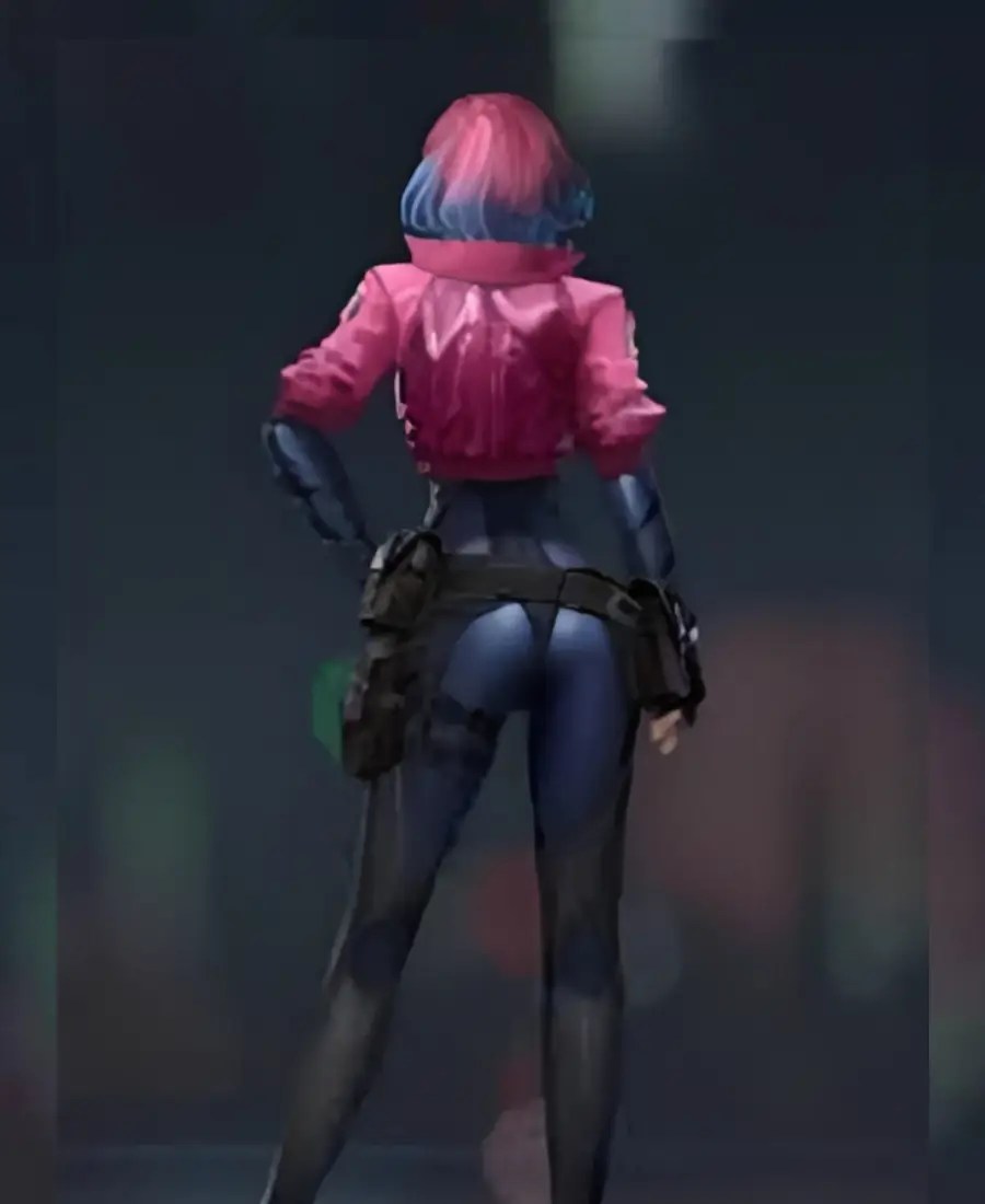 Cyberpunk 2077 Kira Madroxx Pink Leather Jacket