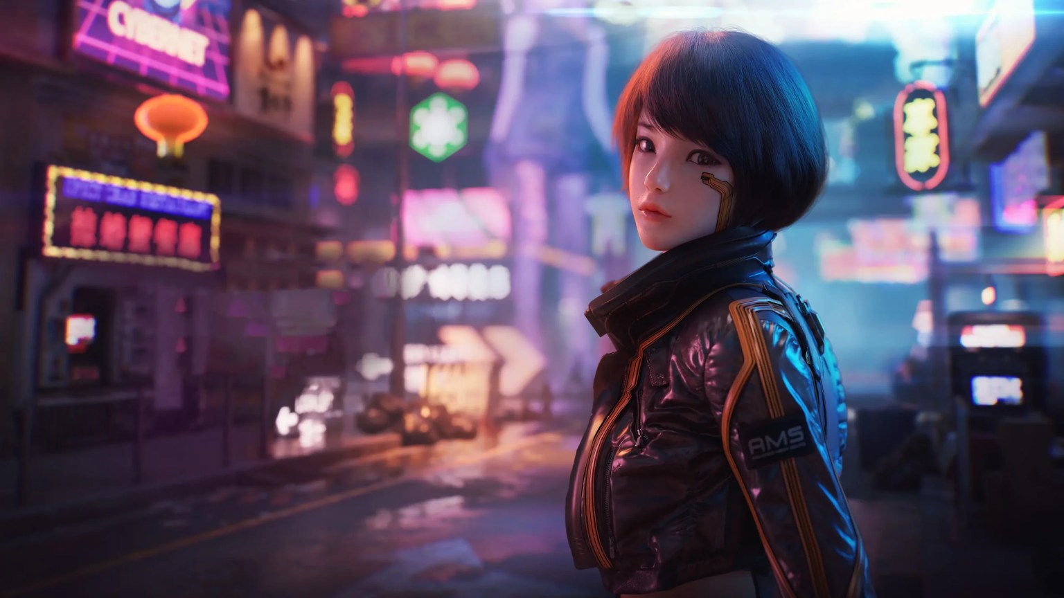 Syn Leather Jacket Cyberpunk 2077