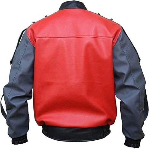 Handmade  Marty McFly 2 Leather jacket, BTTF Part ll Back to the future Michael J.Fox