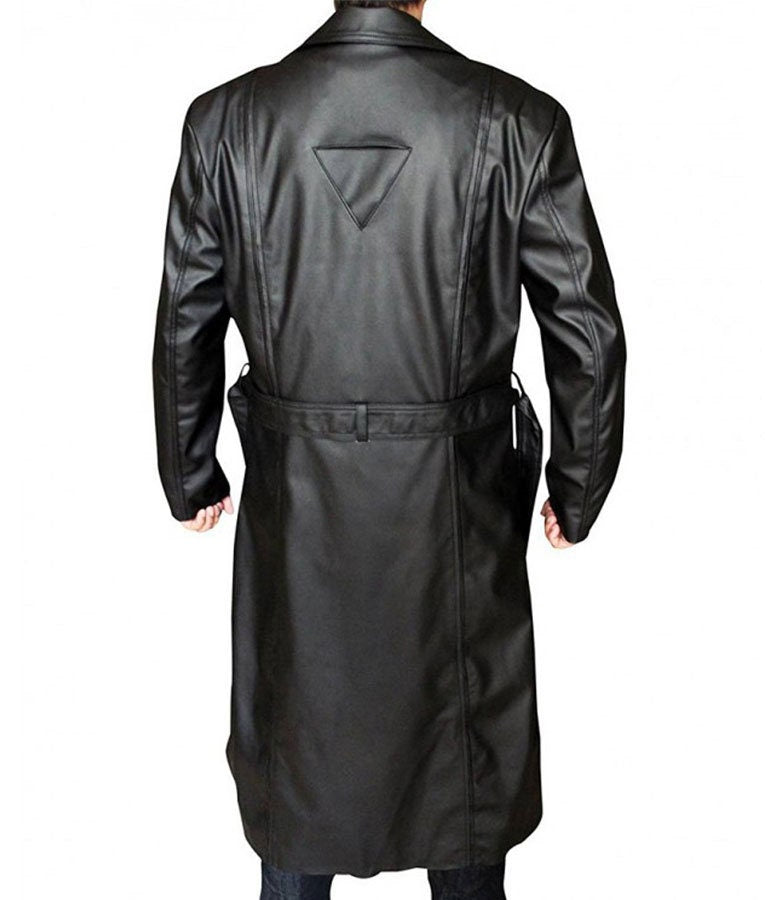 Handmade  Blade Wesley Snipes Handmade Cosplay Leather Trench Trinity Coat