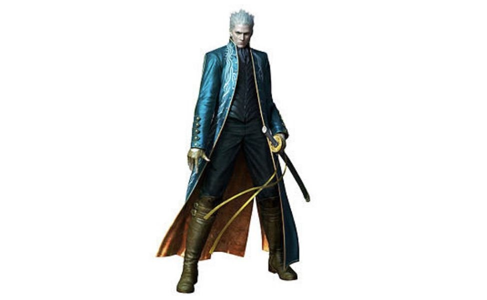 Handmade  Vergil from Devil May Cry 3 Cosplay Coat