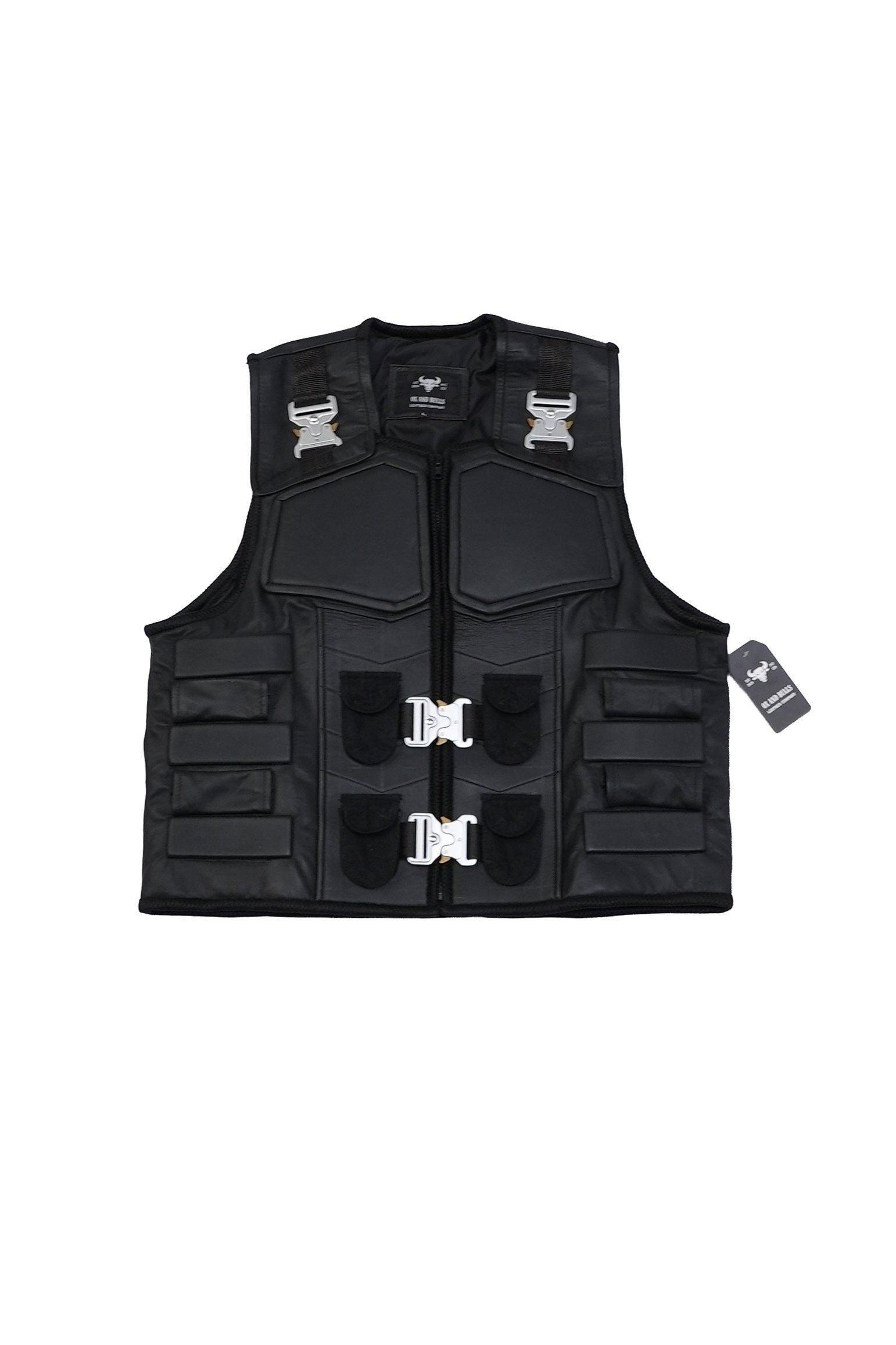 Handmade Leather Tactical Vest - Unisex Cosplay Costume