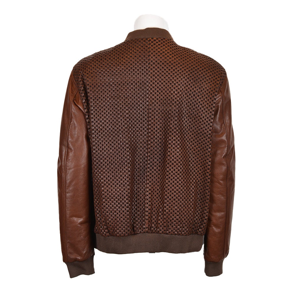 Ox and Bulls Mesh leather Dark Brown Jacket