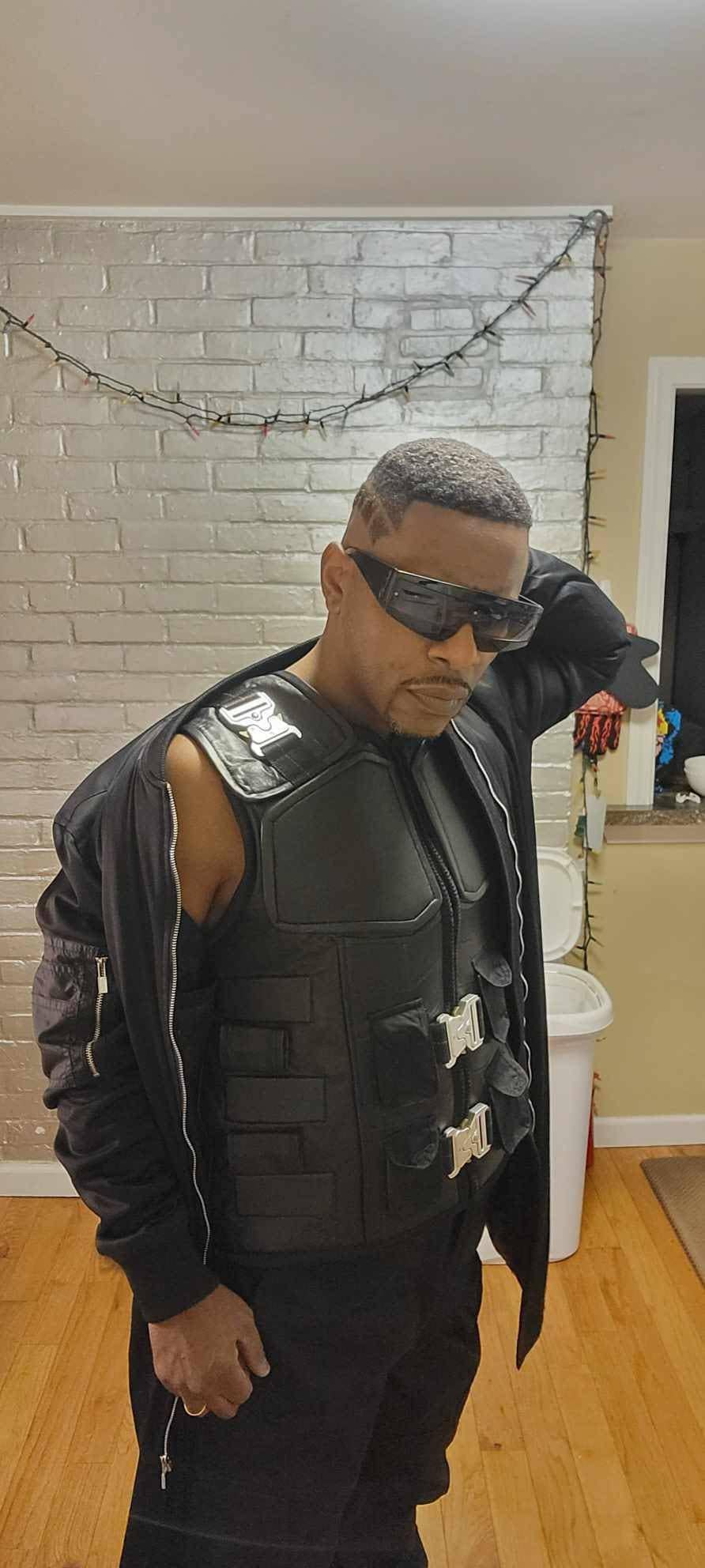 Handmade  Blade Wesley Snipes Handmade Cosplay Leather Vest