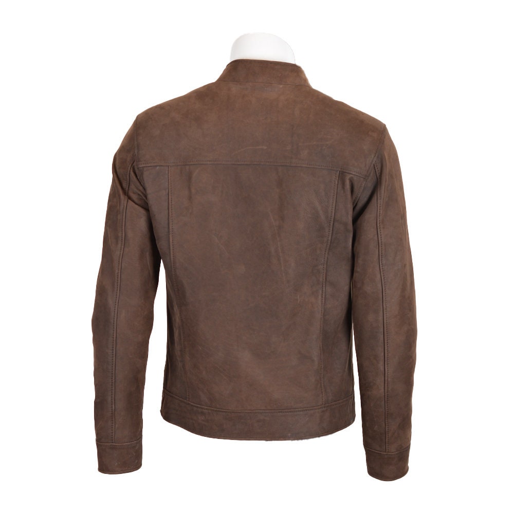 Ox and Bulls Handmade Walnut Brown Suede Jacket